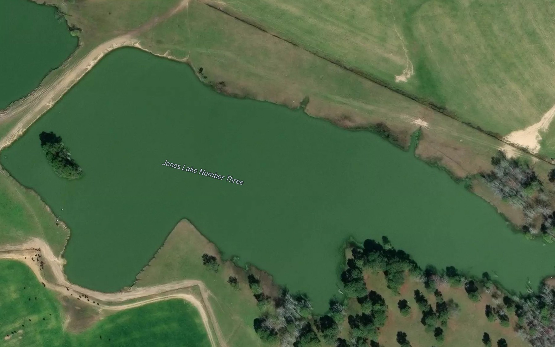 Satellite map of the Jones Lake Number Three
