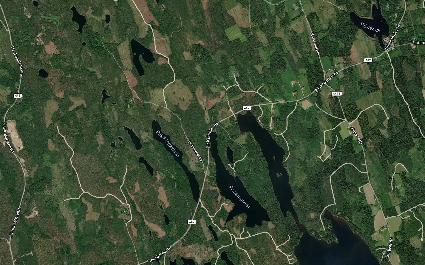 Satellite map of the Latikkajoki