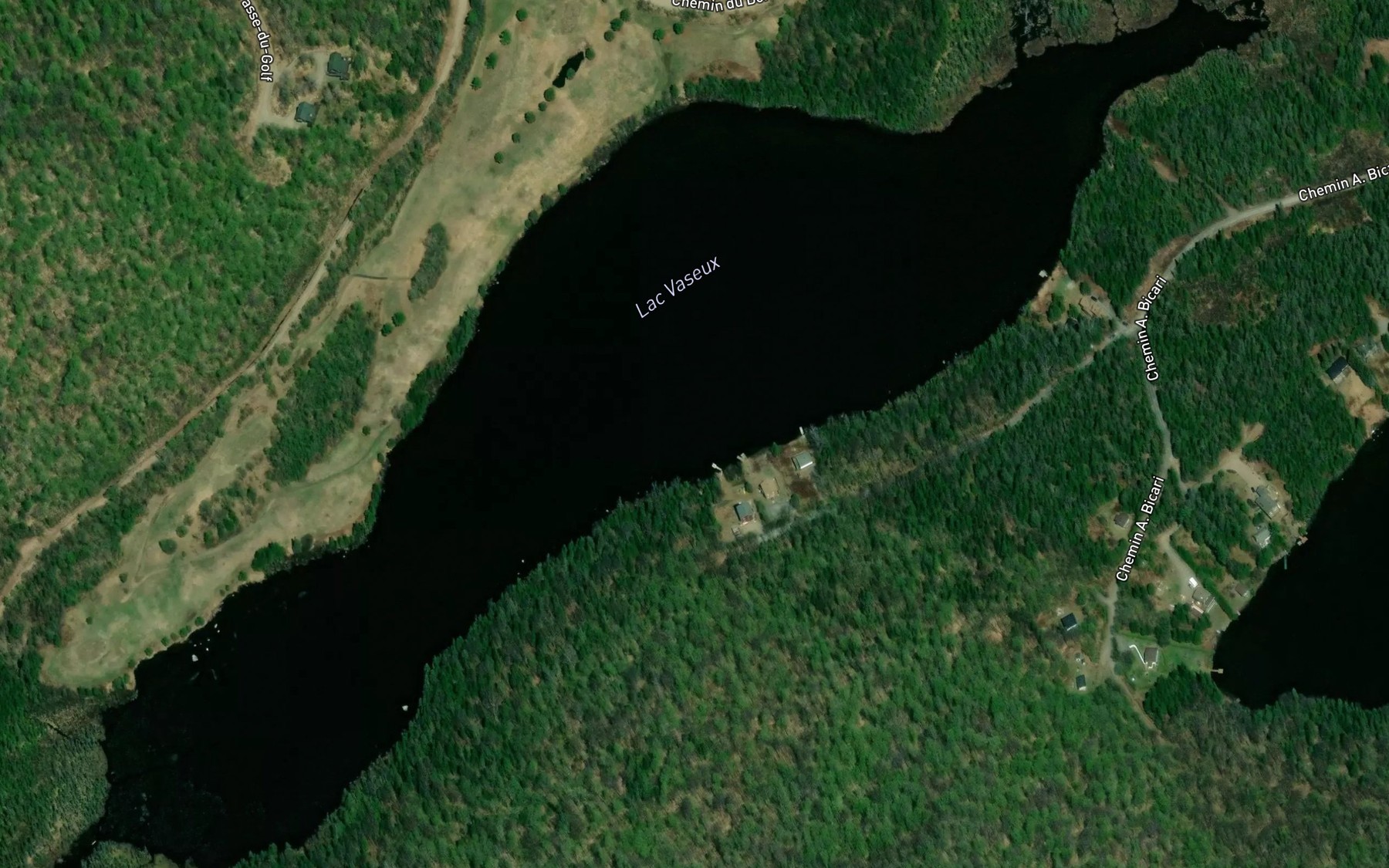 Satellite map of the Lac Vaseux