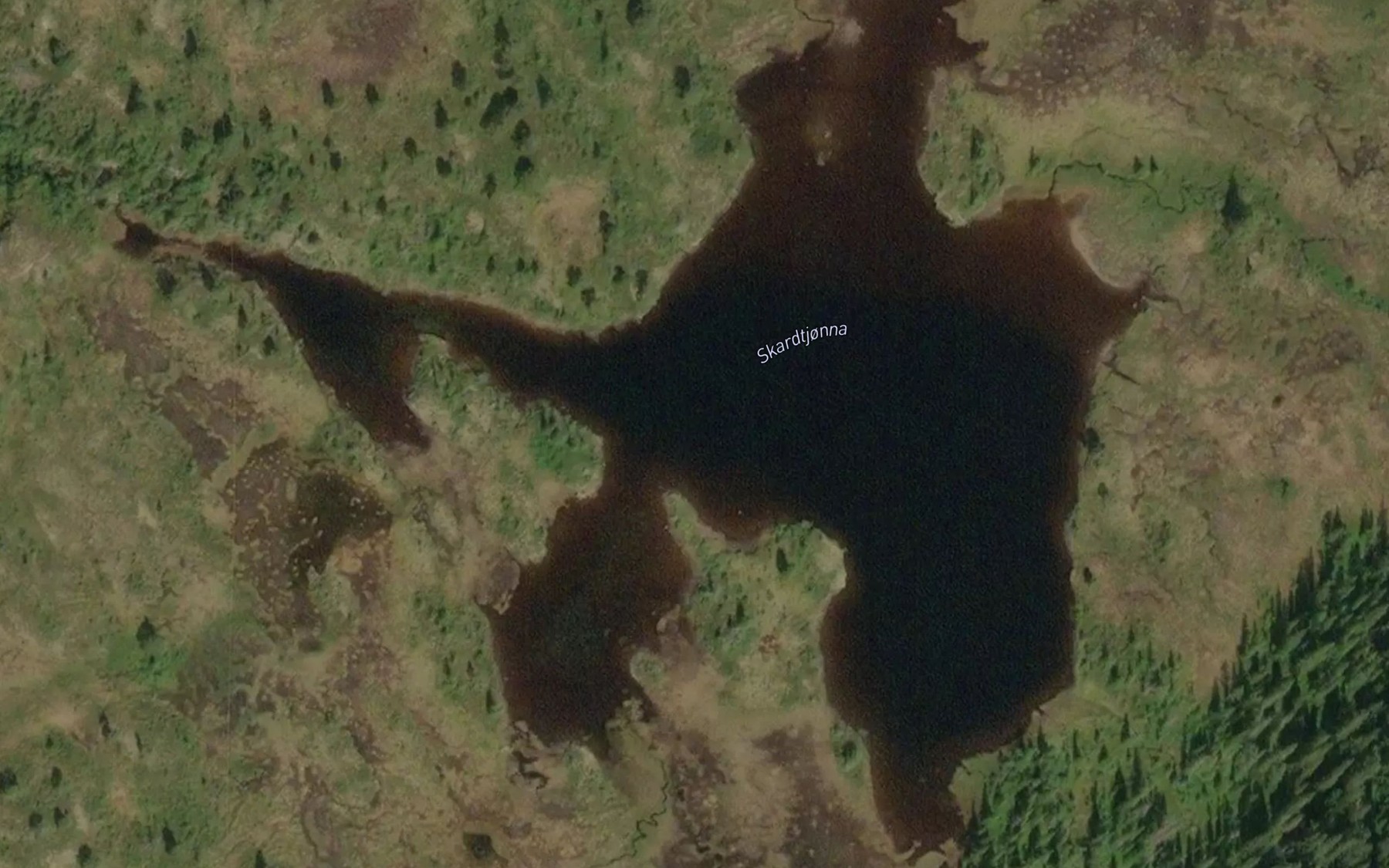 Satellite map of the Skardtjorna