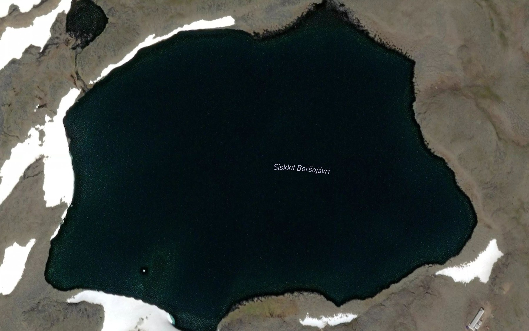 Satellite map of the Borsojavri,siskkit