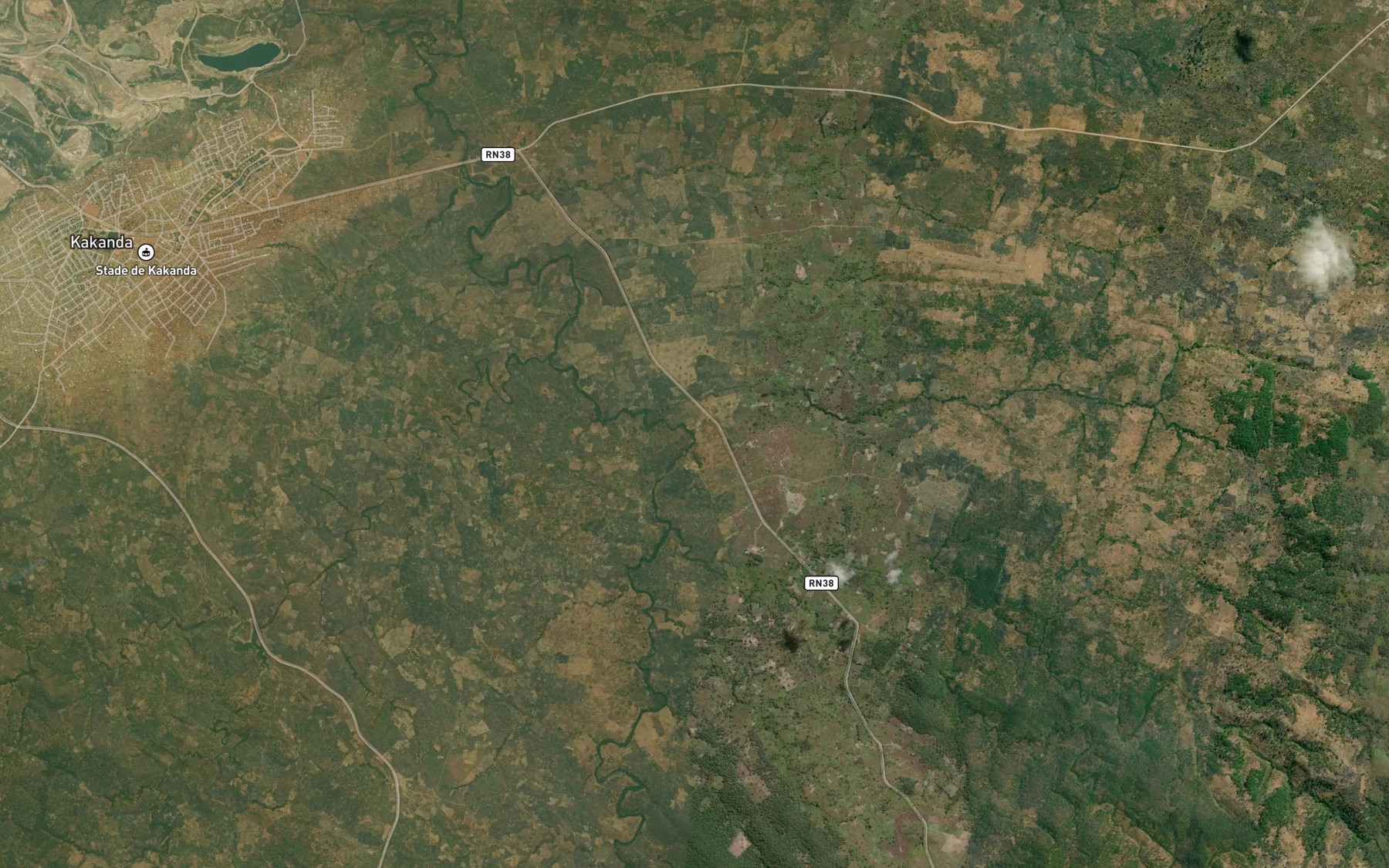 Satellite map of the Kamibamba