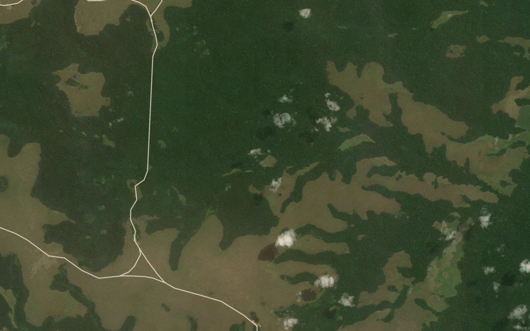 Satellite map of the Woulou