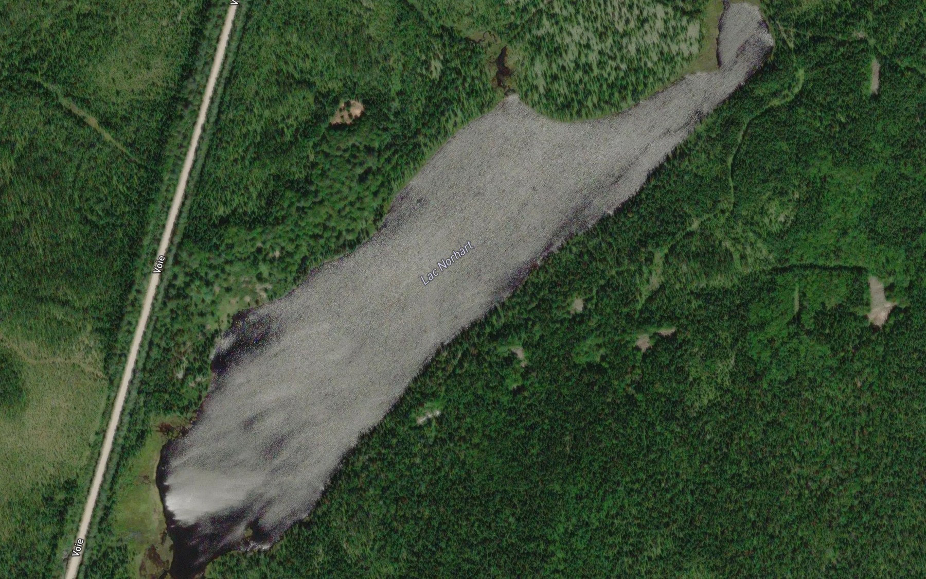 Satellite map of the Lac Norhart