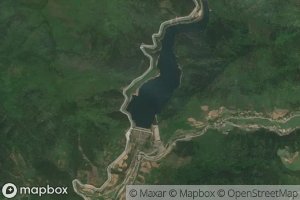 Satellite map of the Honghuasi Shuiku