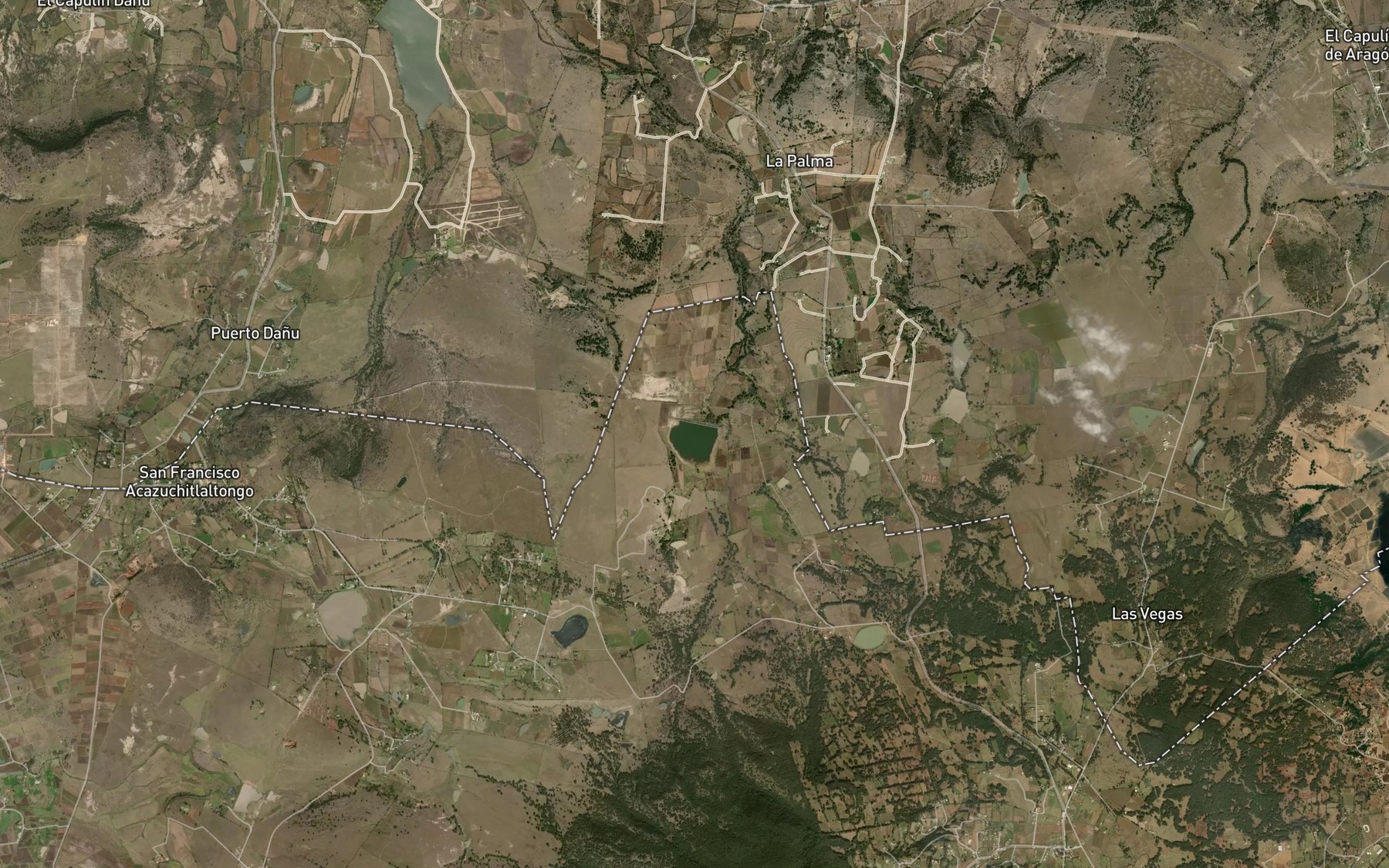 Satellite map of the Bordo La Palma
