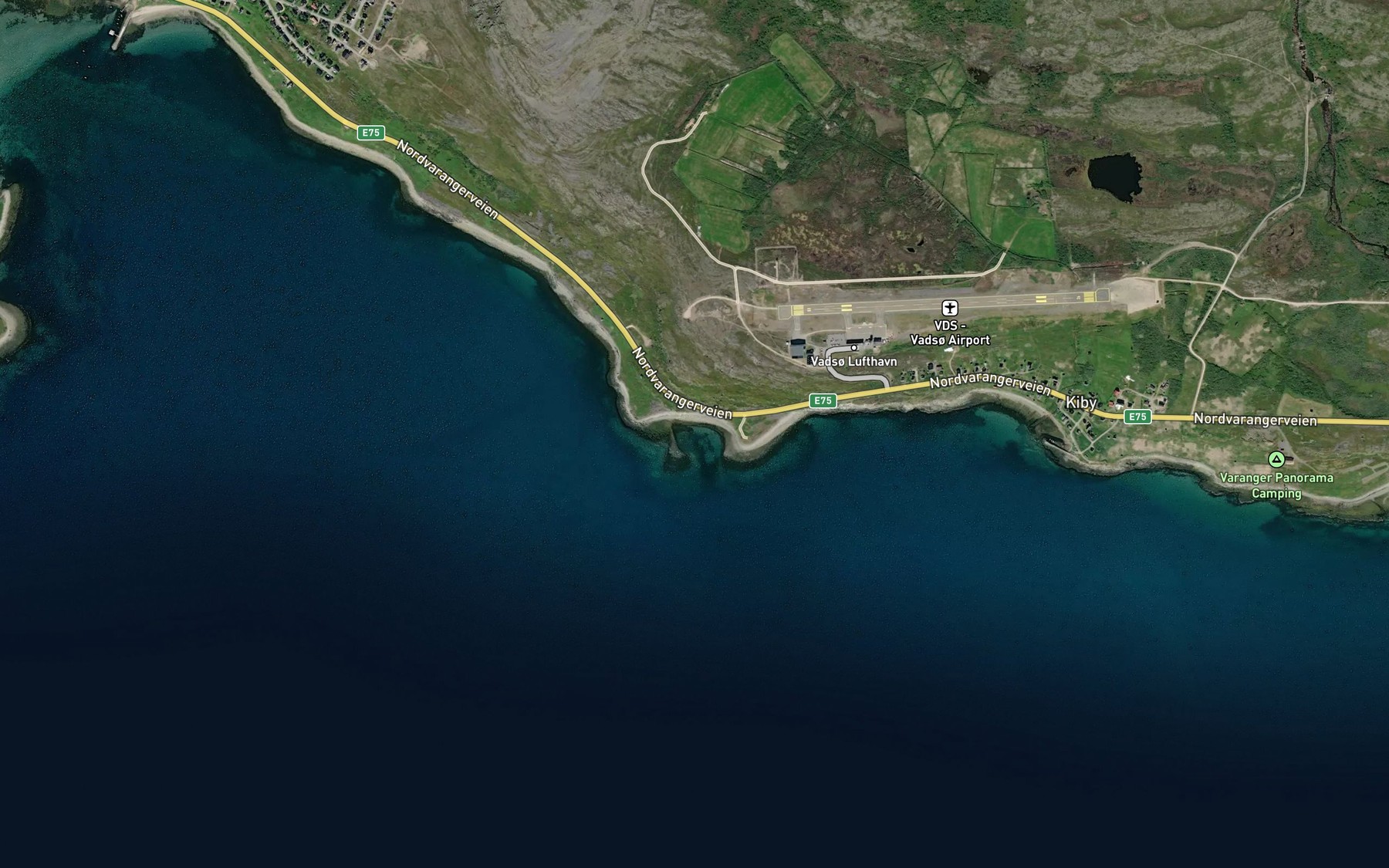 Satellite map of the Grunnesbukta