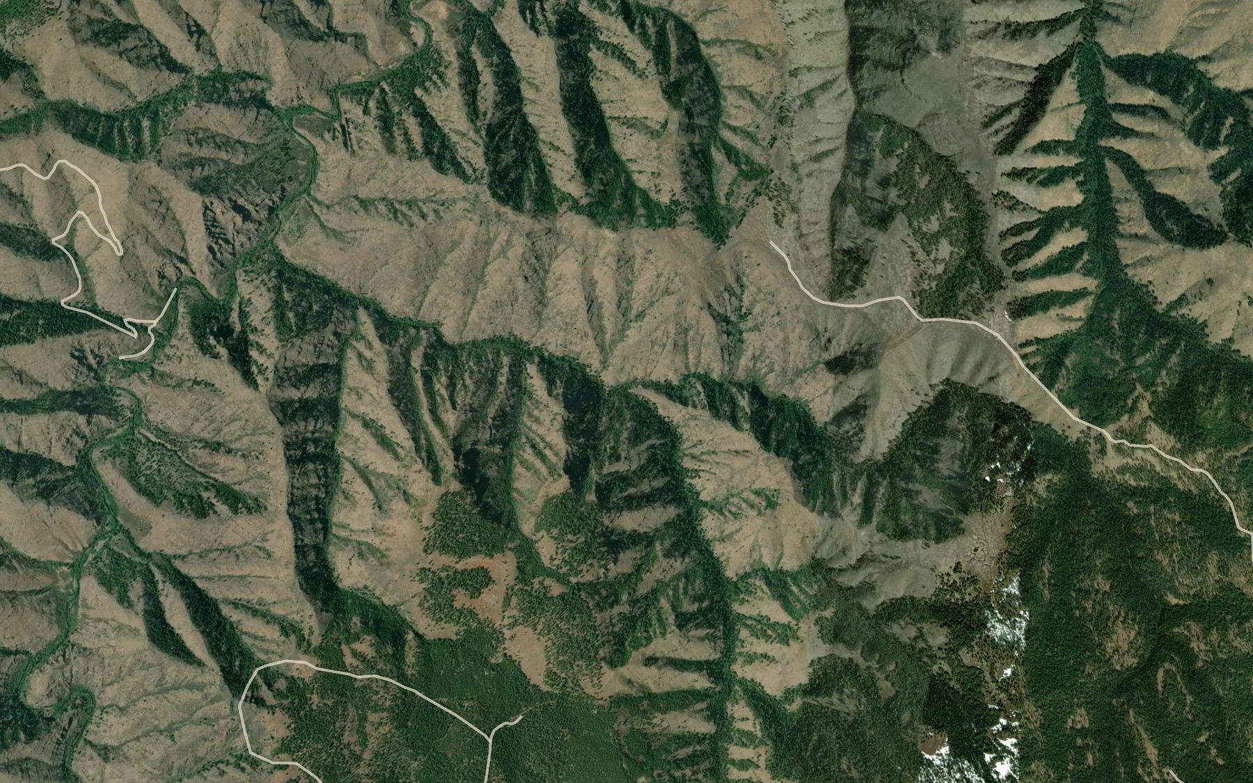 Satellite map of the Lupine Creek
