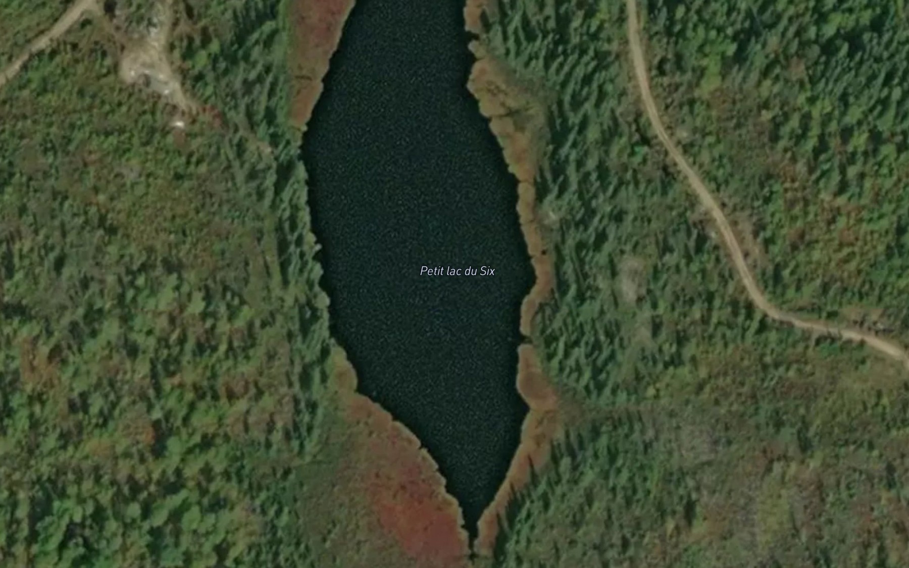 Satellite map of the Petit lac du Six