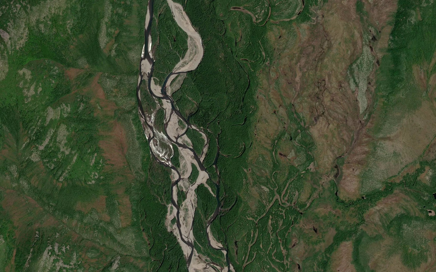 Satellite map of the Buyun'dzha