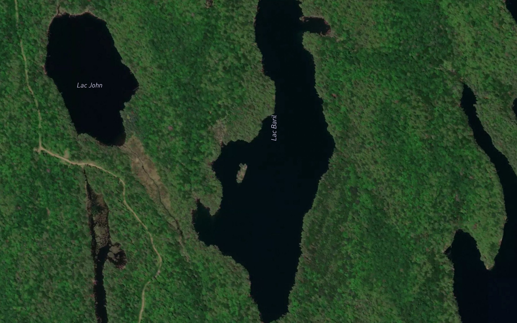 Satellite map of the Lac Baril