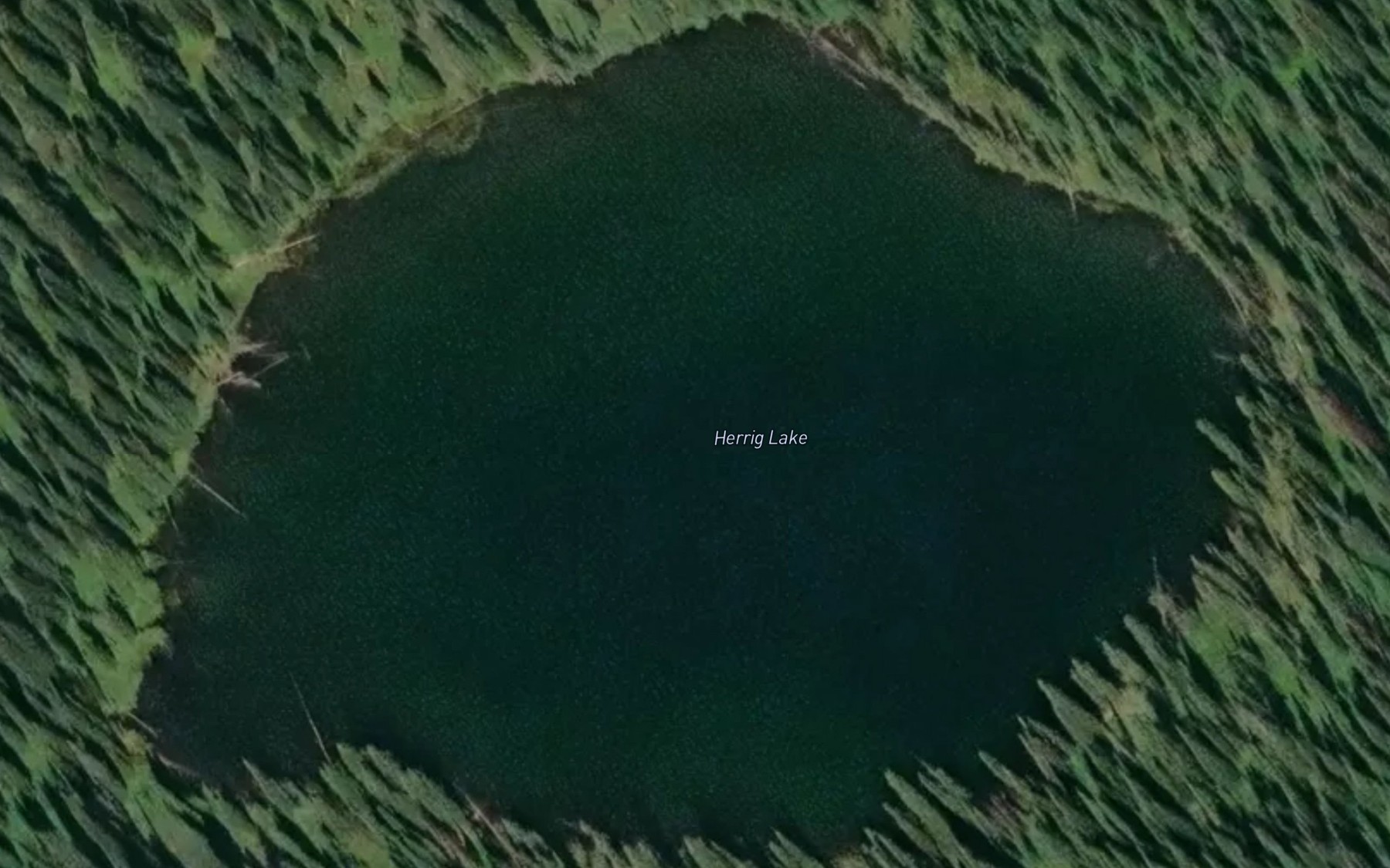 Satellite map of the Herrig Lake