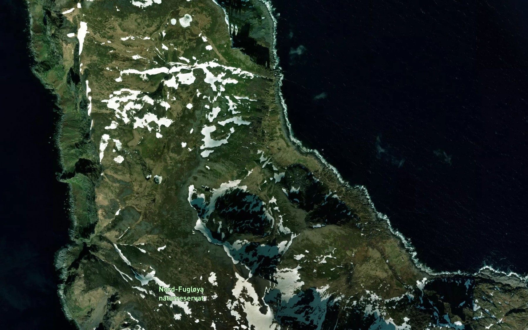 Satellite map of the Gamvikelva