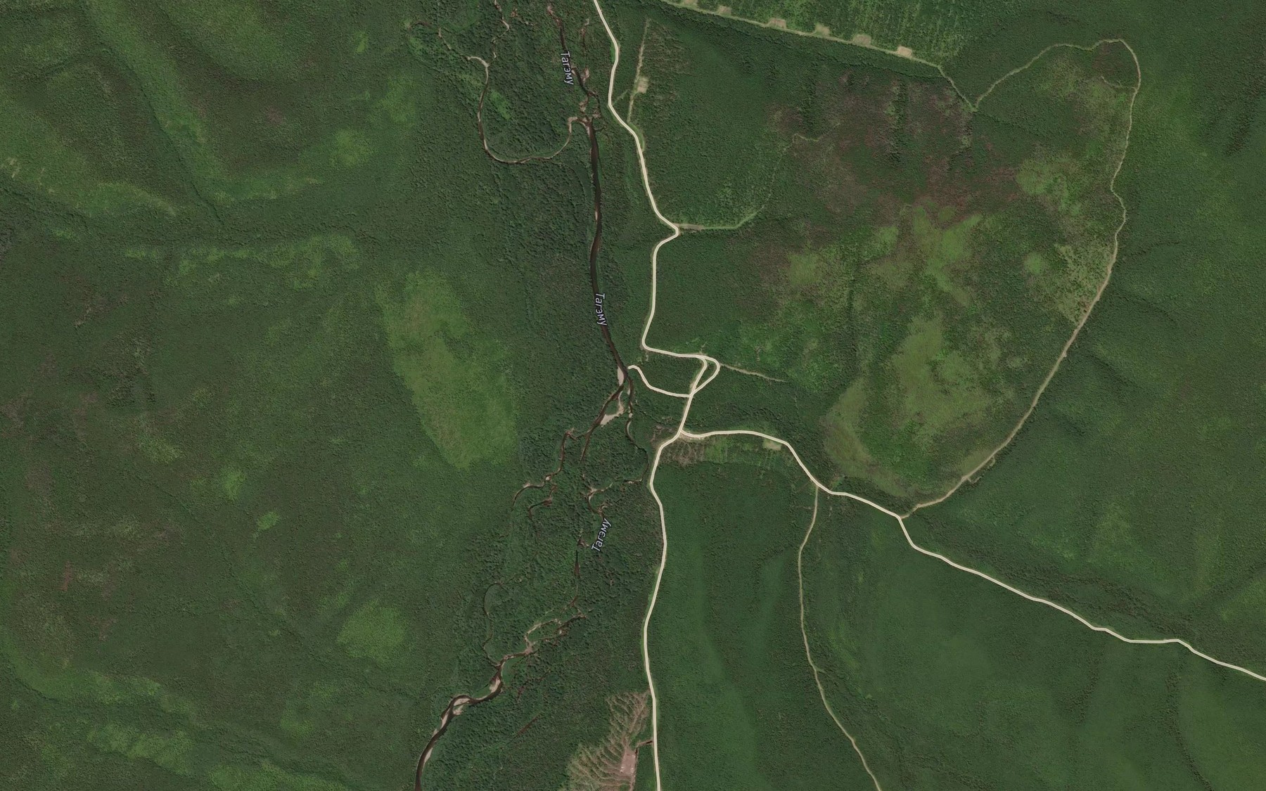 Satellite map of the Chakdzha