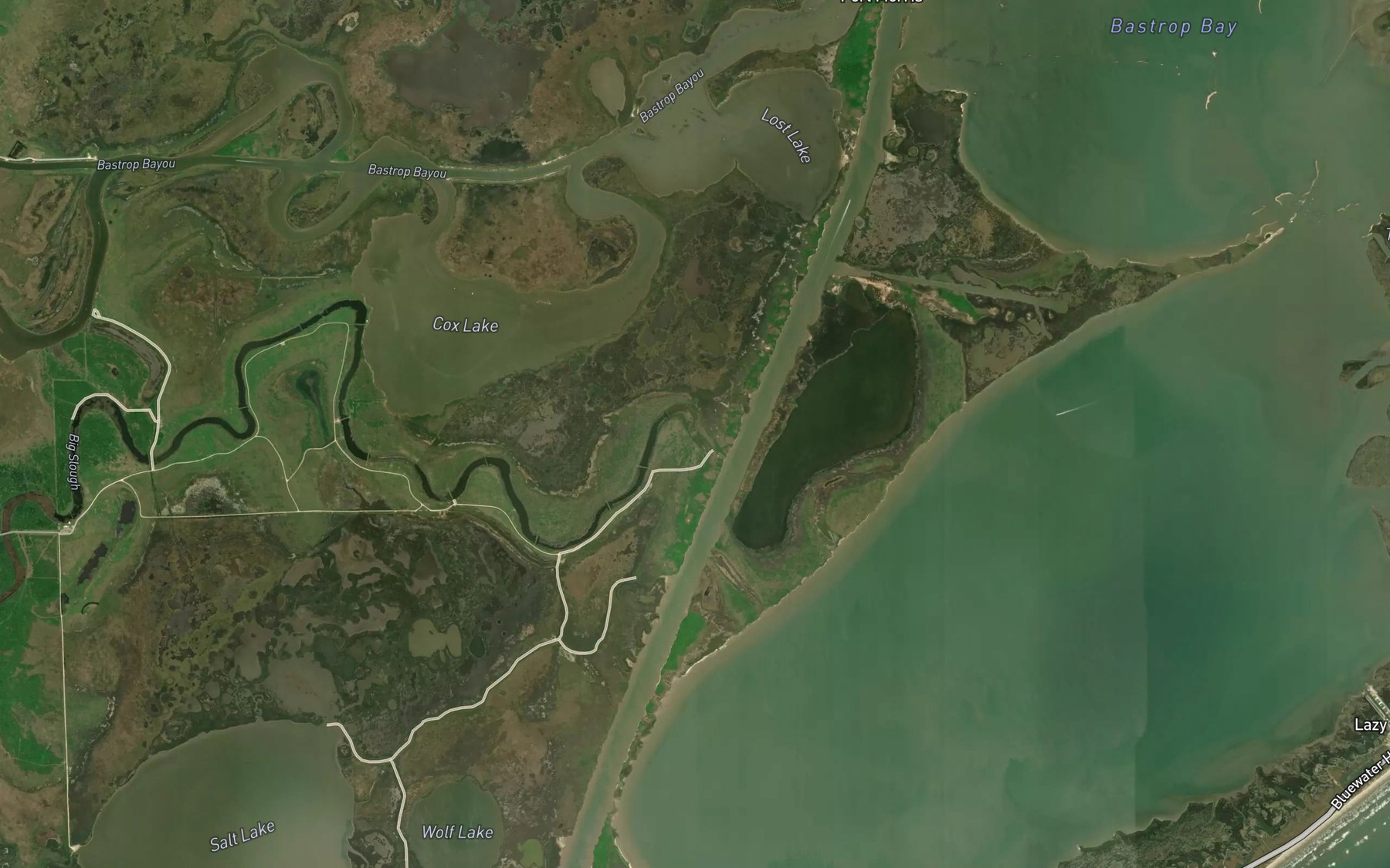 Satellite map of the Big Slough