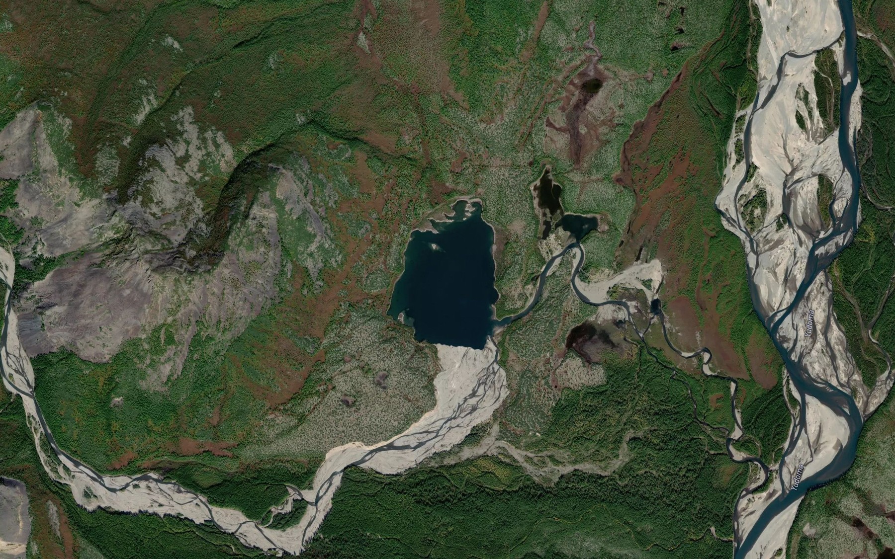Satellite map of the Ozero Guolandzha-Tongoron