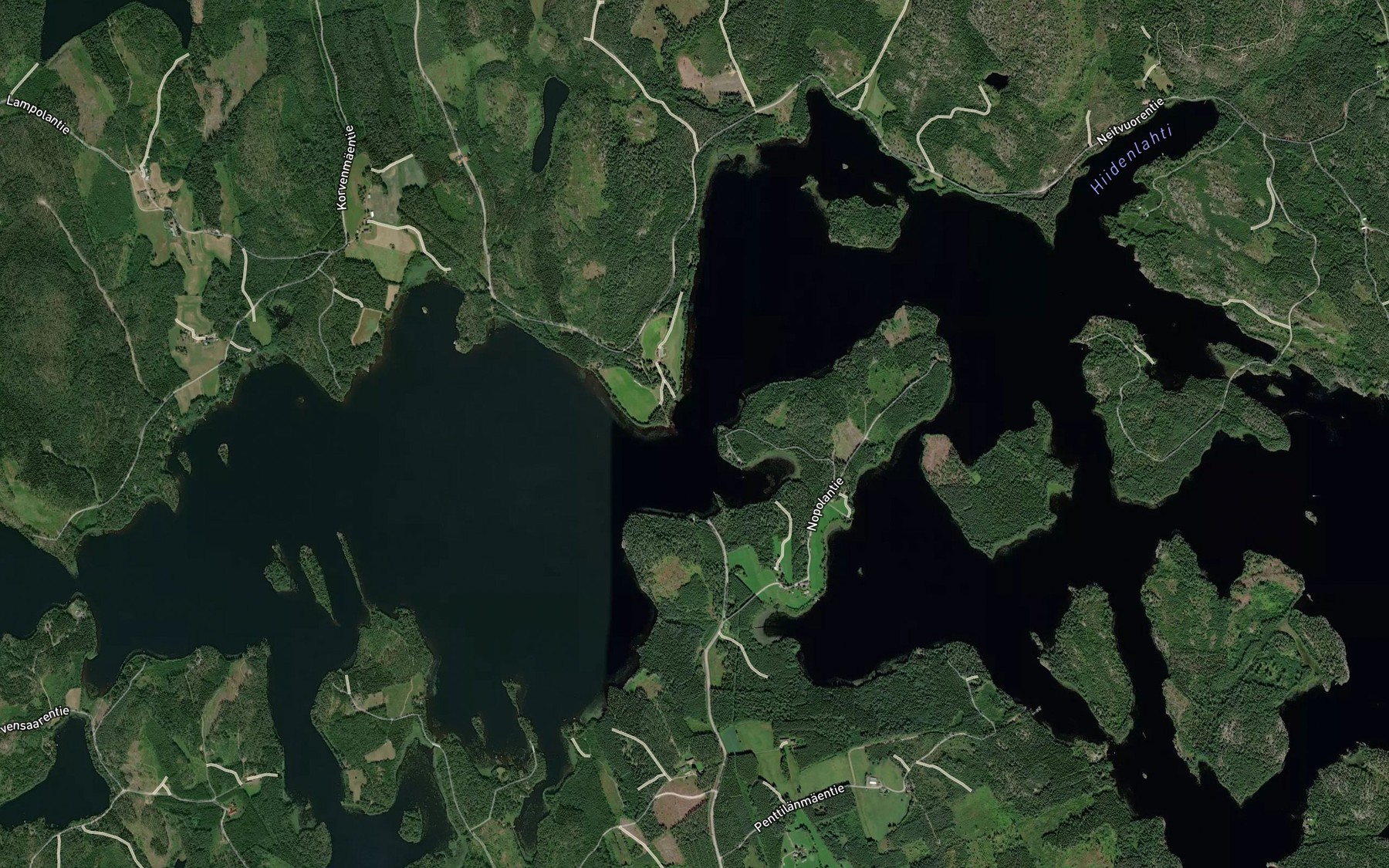 Satellite map of the Takuusalmi