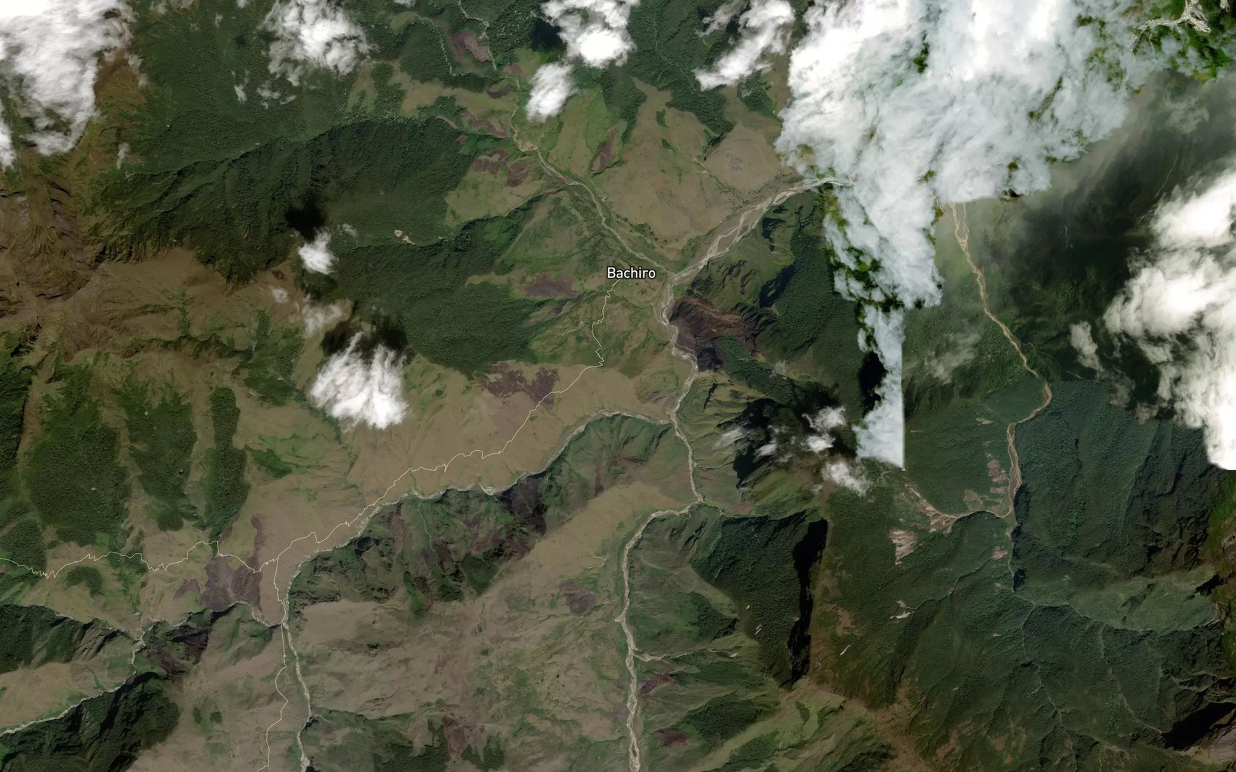 Satellite map of the Rio Royata