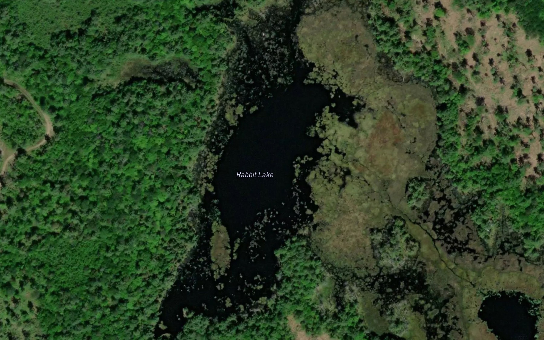 Satellite map of the Rabbit Lake