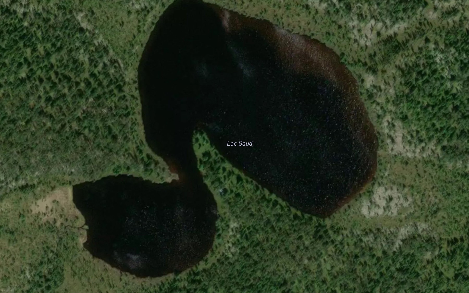 Satellite map of the Lac Gaud
