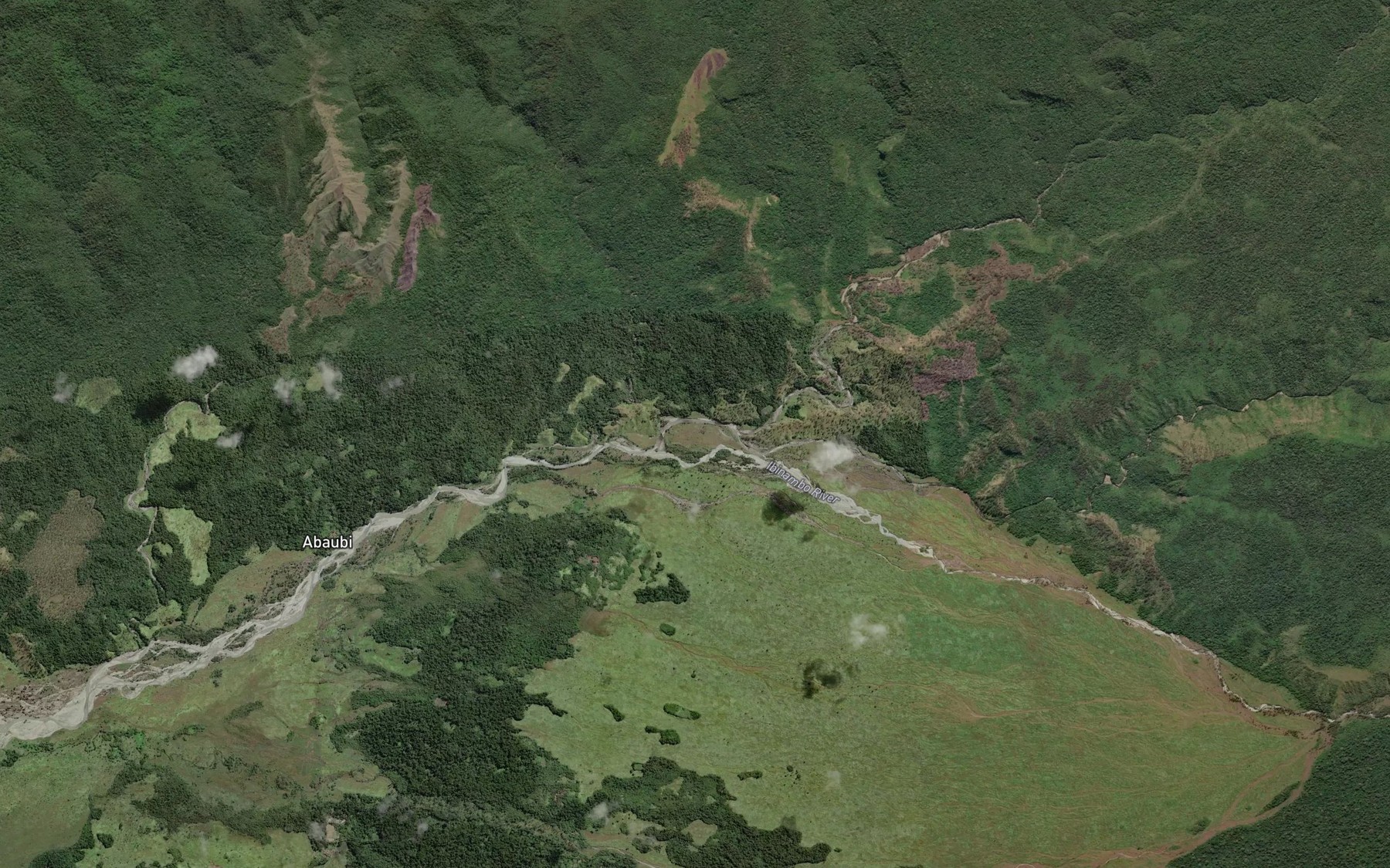 Satellite map of the Darumu River