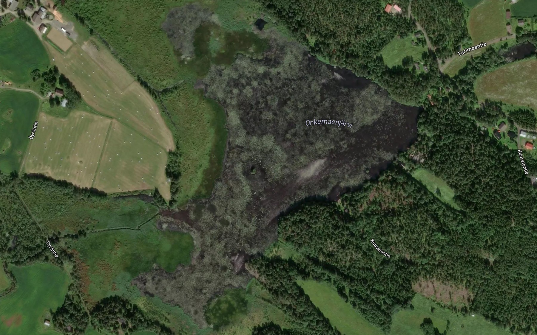 Satellite map of the Onkemaenjarvi