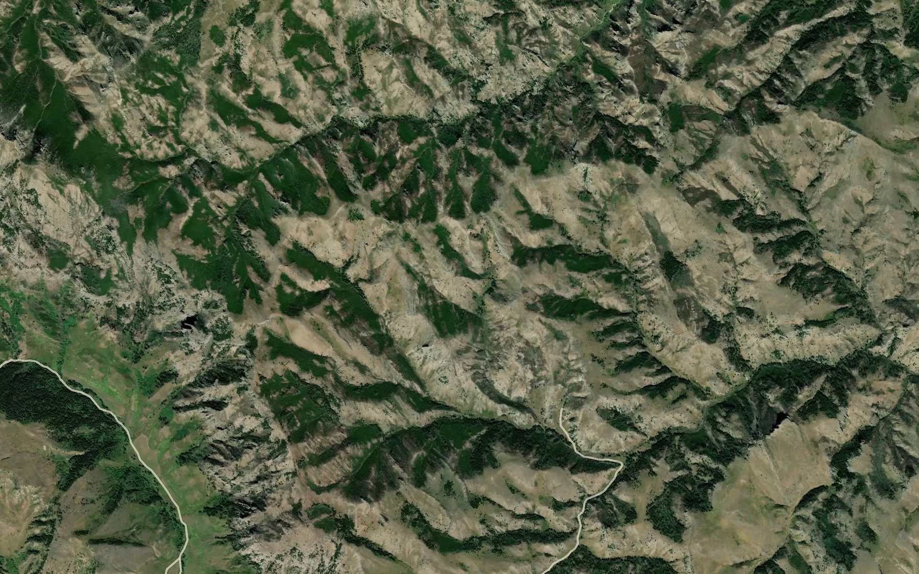 Satellite map of the McKinsey Spring