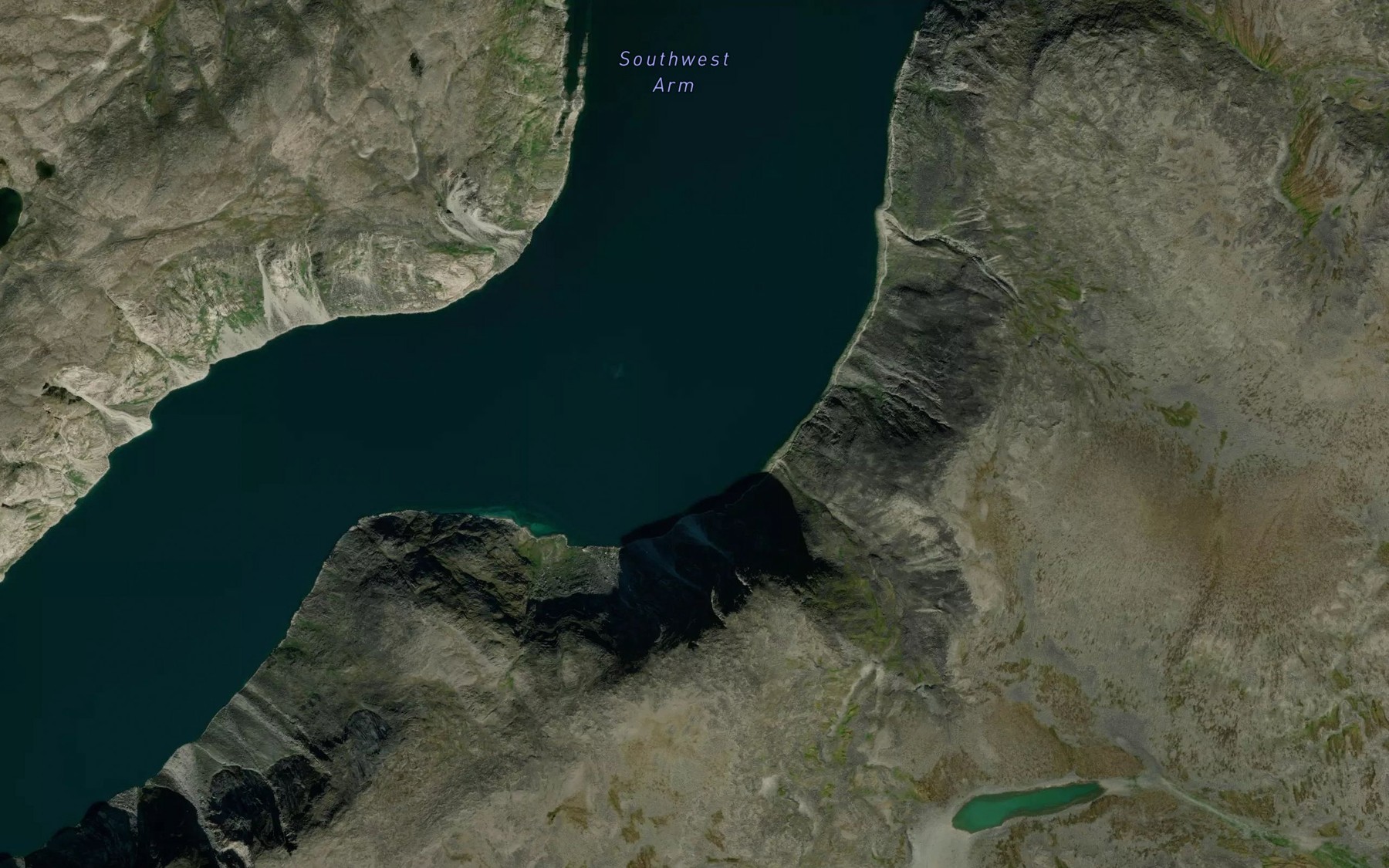 Satellite map of the Fjord Tursukattaq