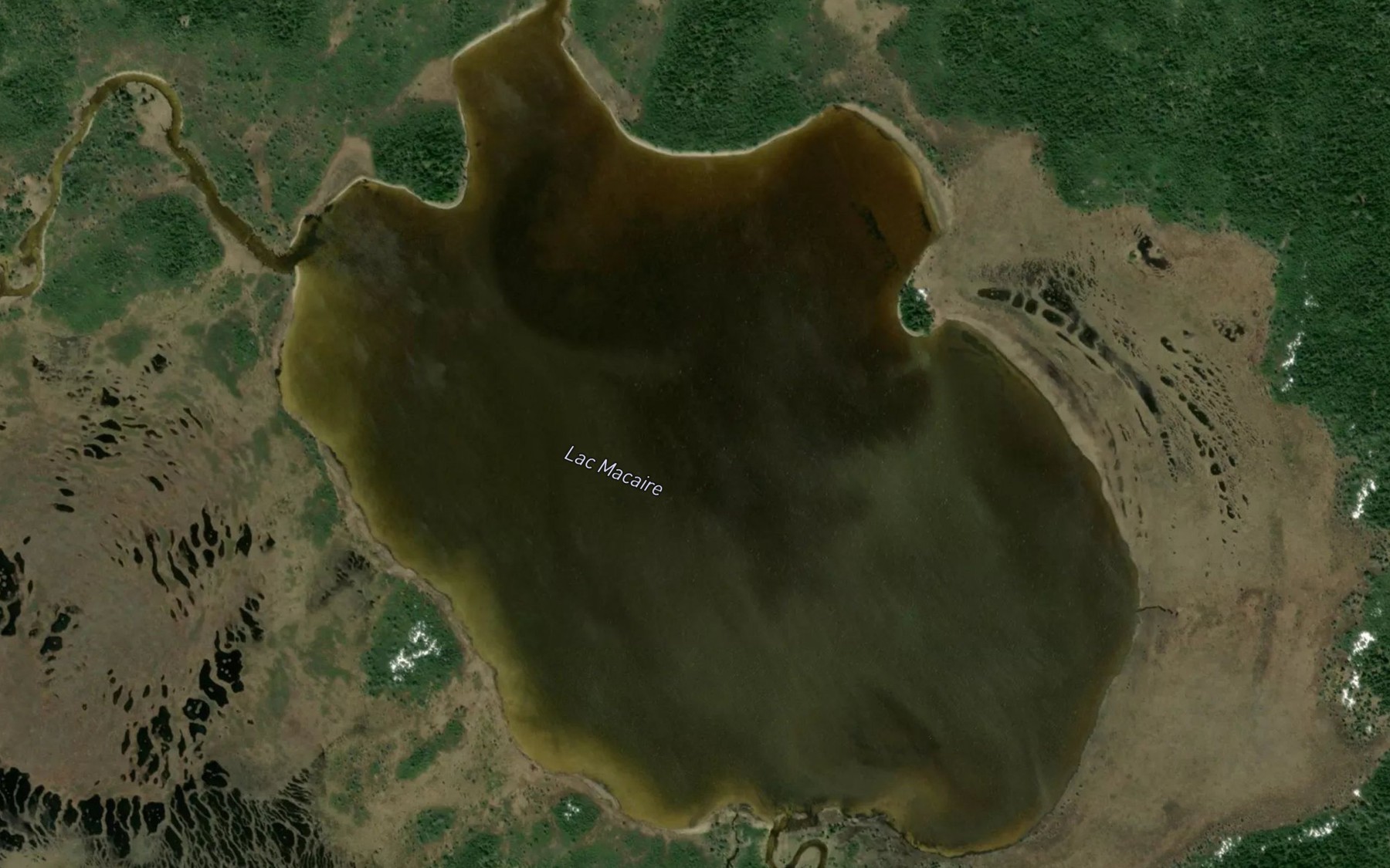 Satellite map of the Lac Macaire
