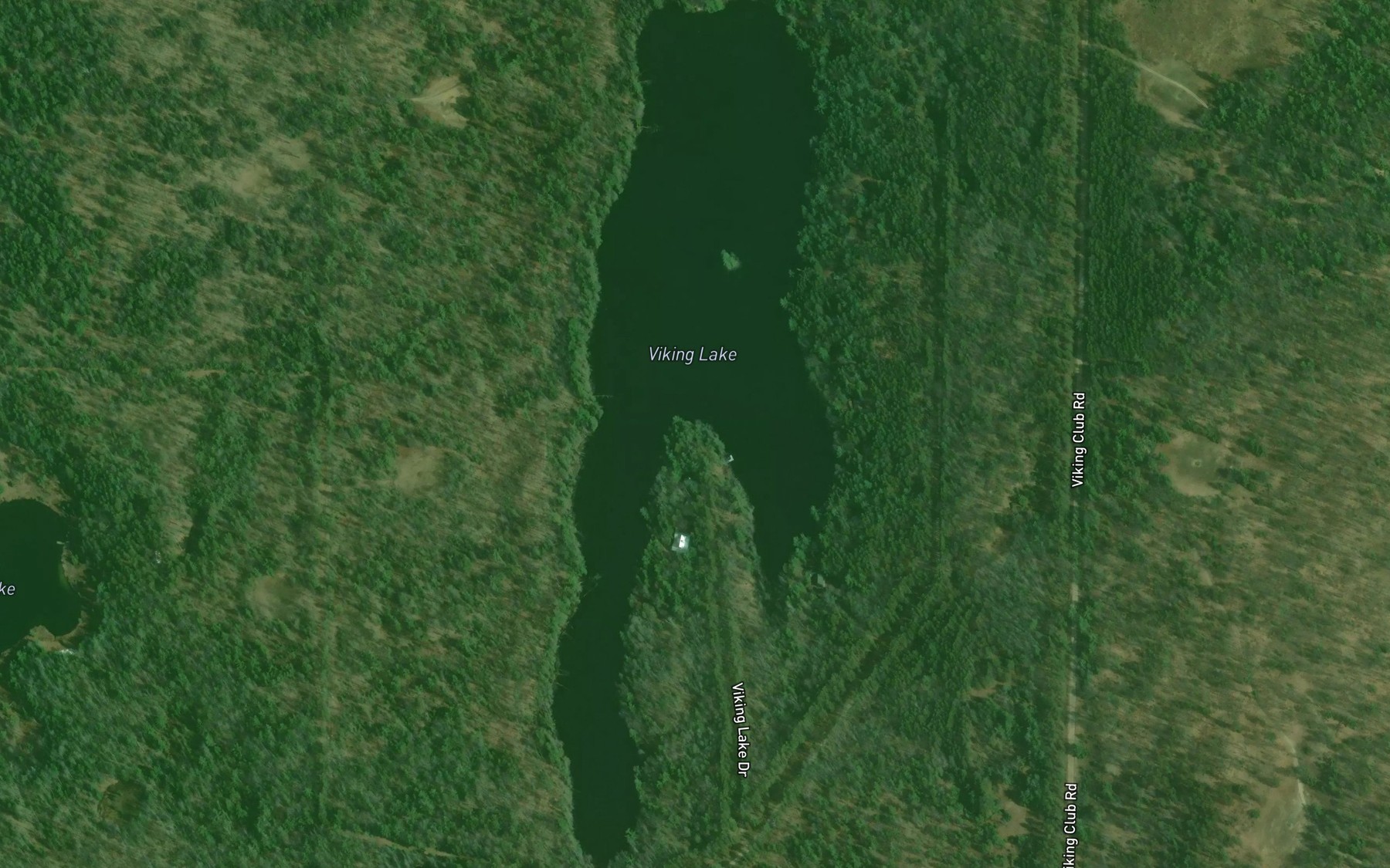 Satellite map of the Viking Lake