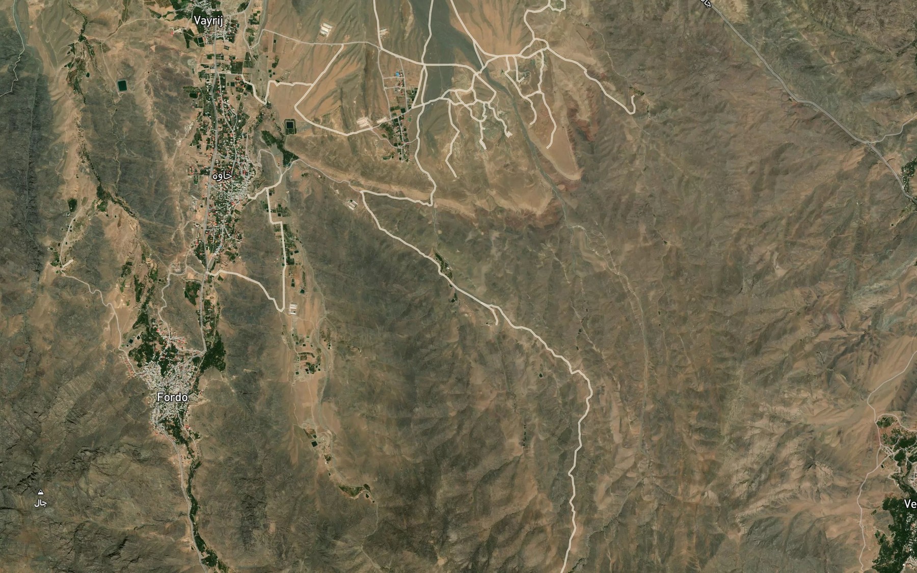 Satellite map of the Darreh-ye Gorgeh