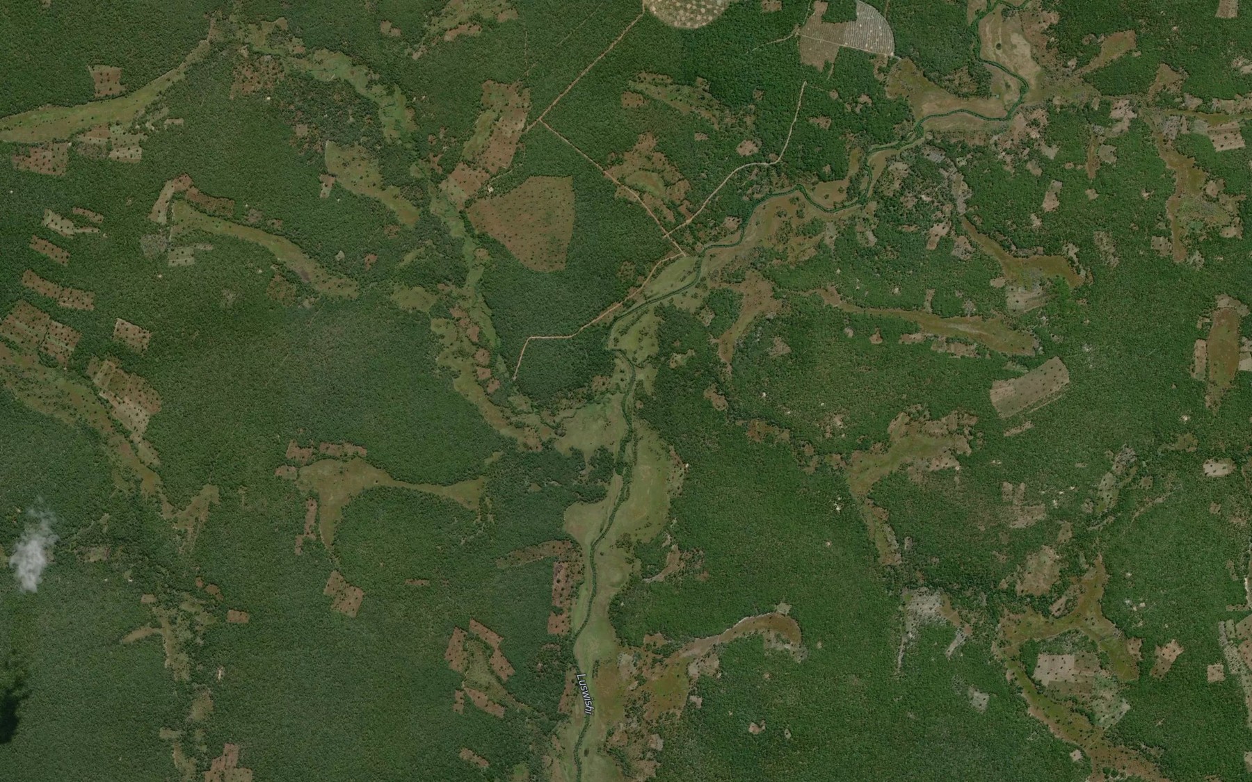Satellite map of the Lumwana