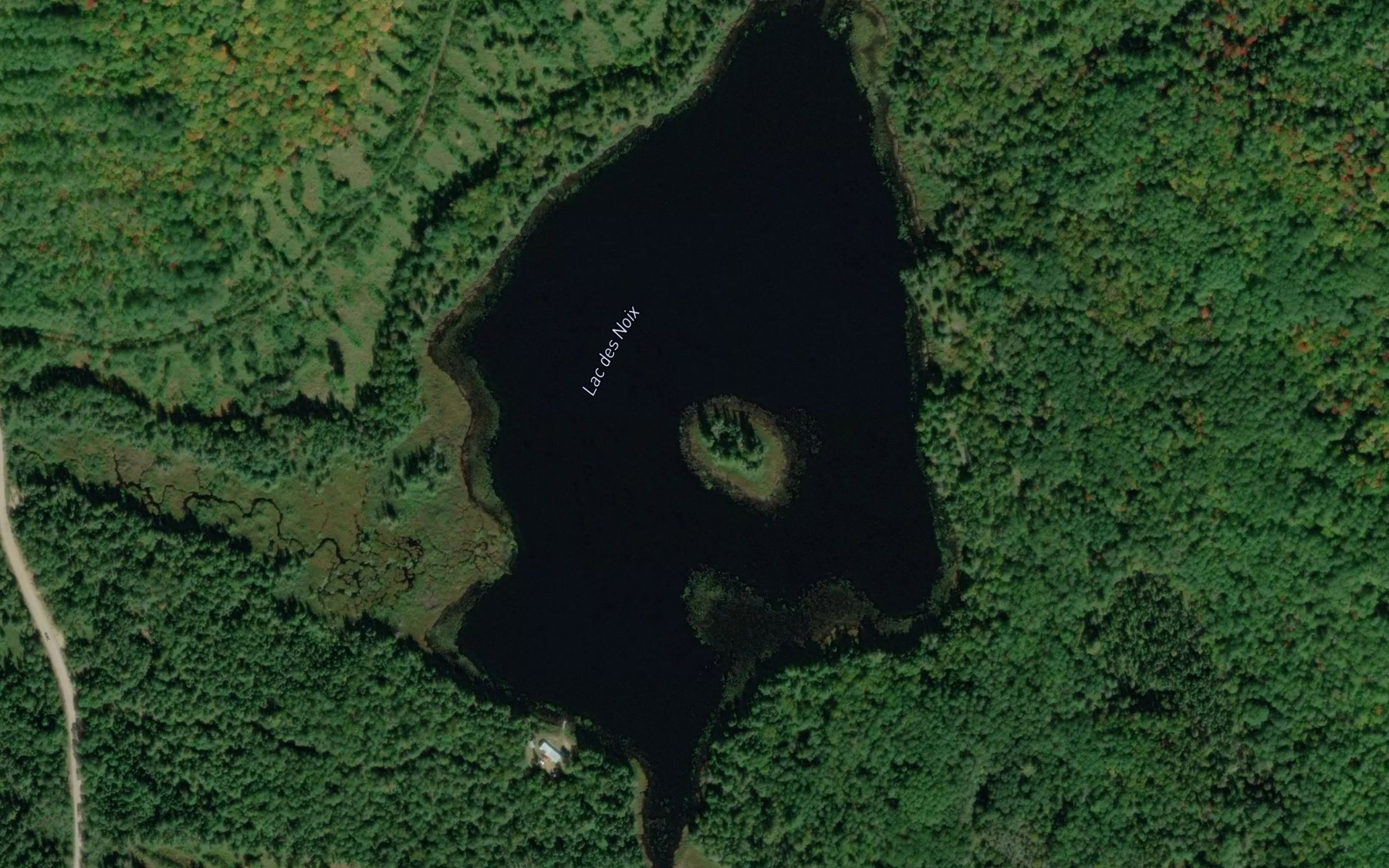 Satellite map of the Lac des Noix