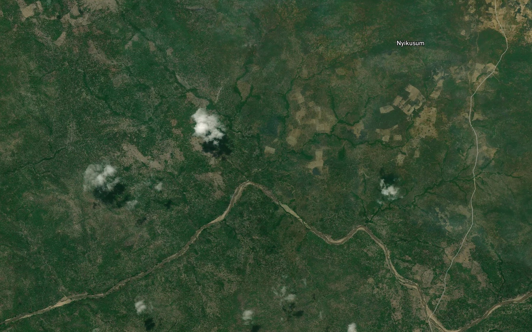 Satellite map of the River Safoki