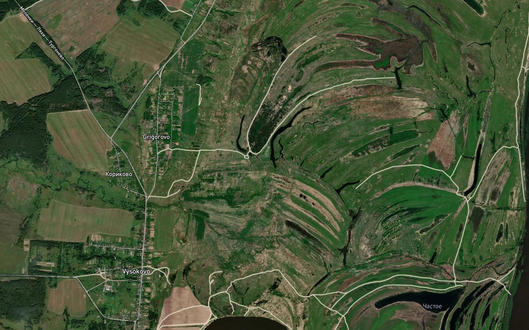 Satellite map of the Dubrovka