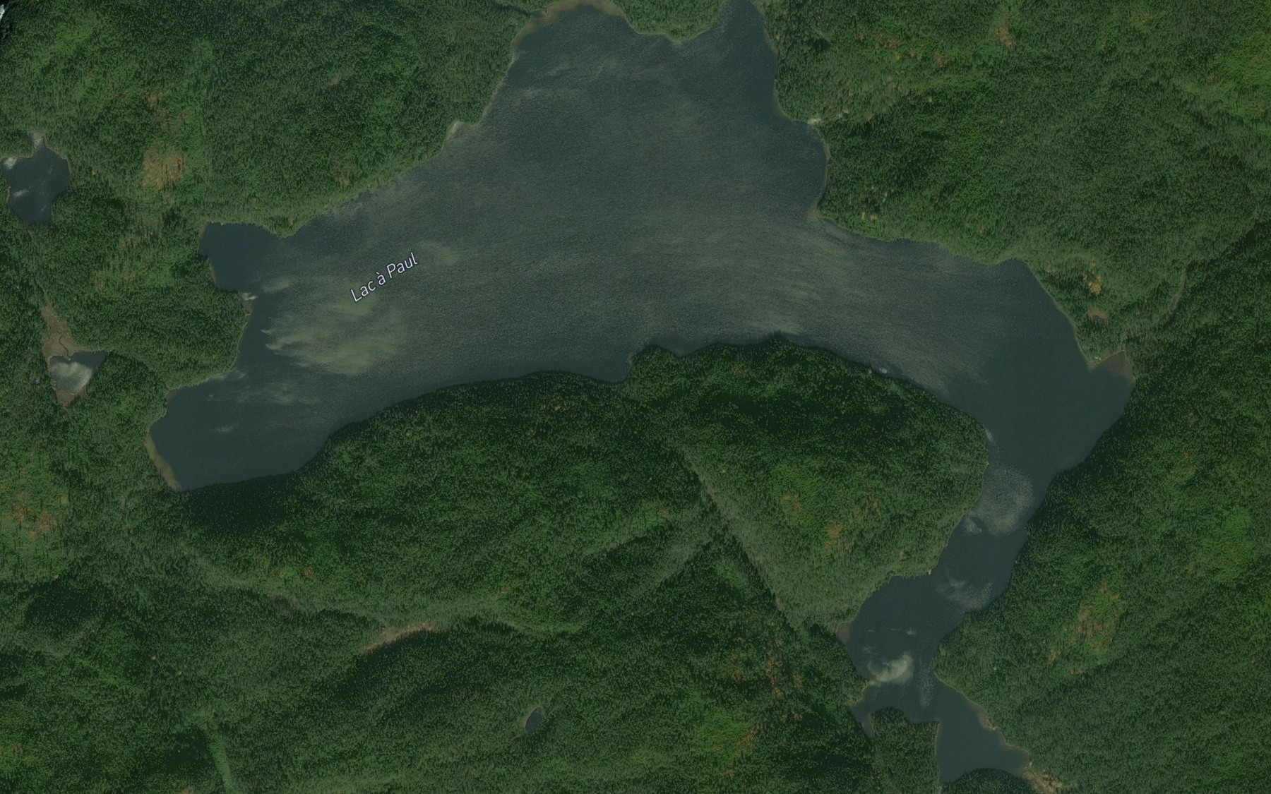 Satellite map of the Lac a Paul