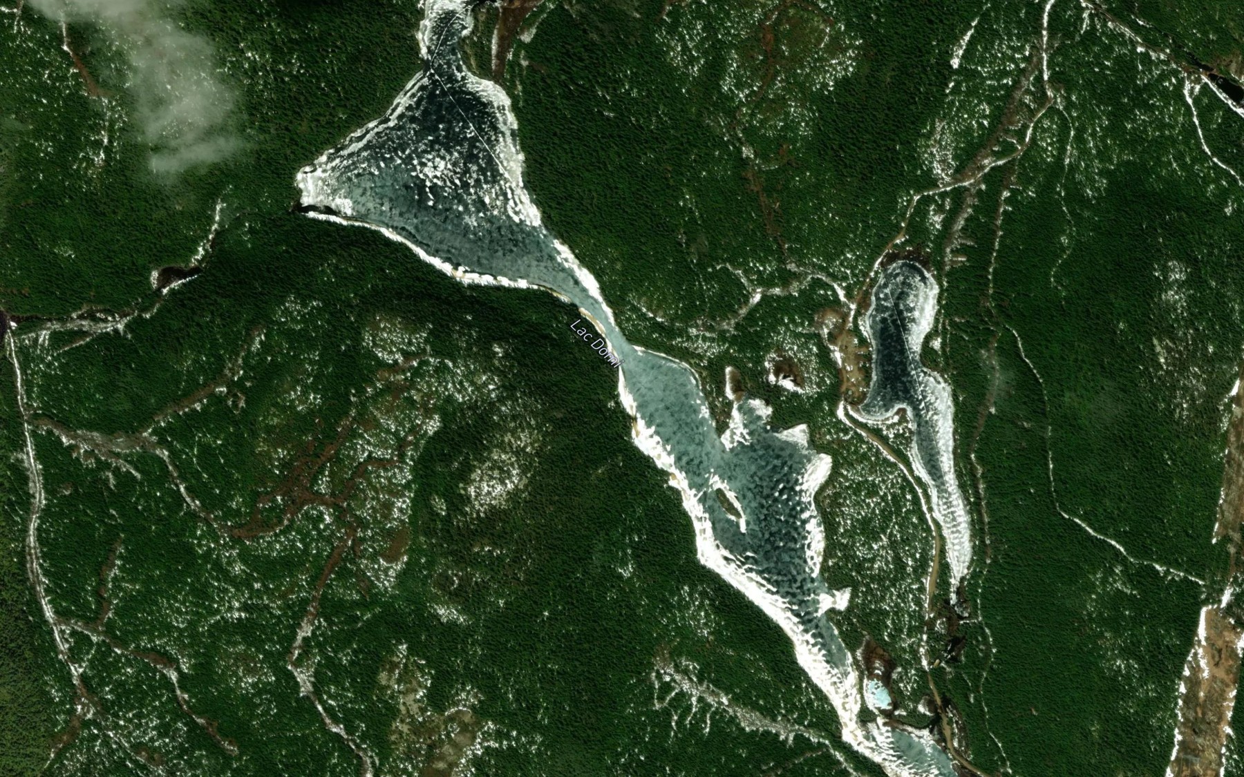 Satellite map of the Lac Domi