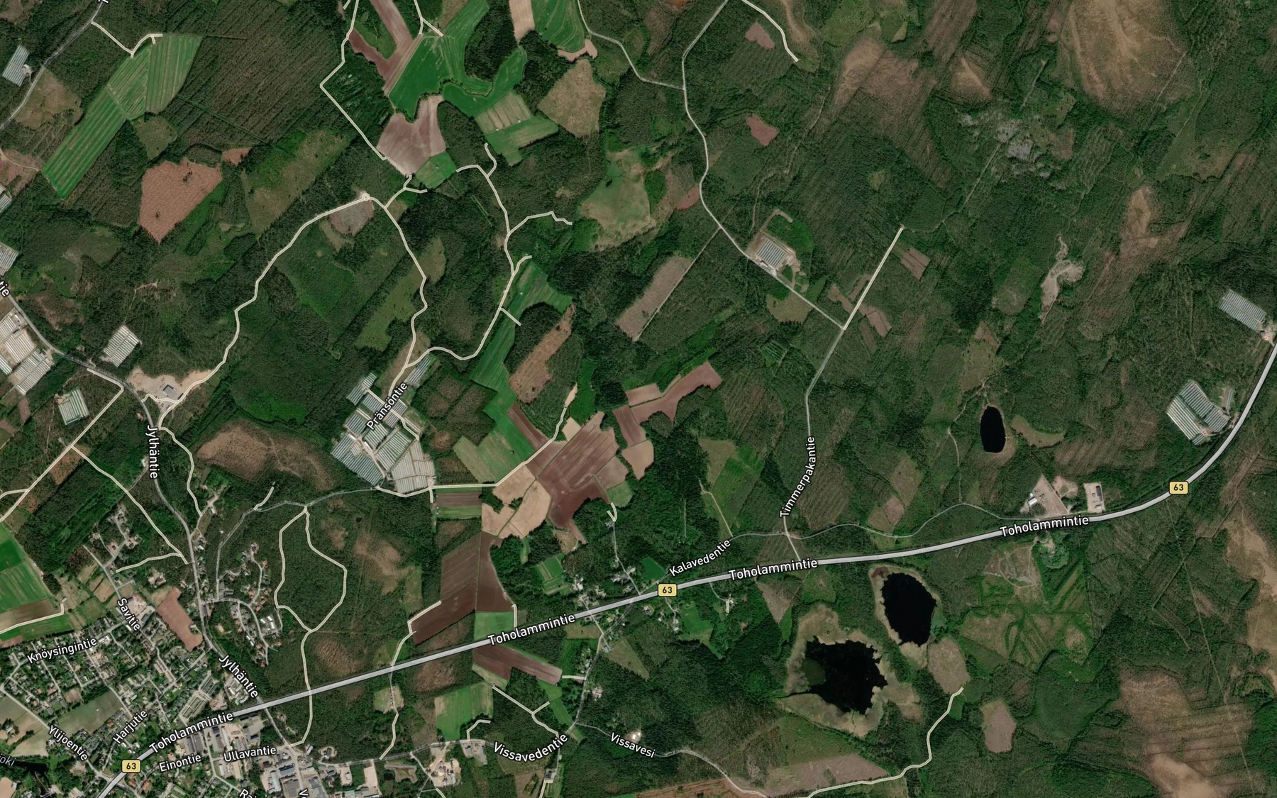 Satellite map of the Hyotylampi