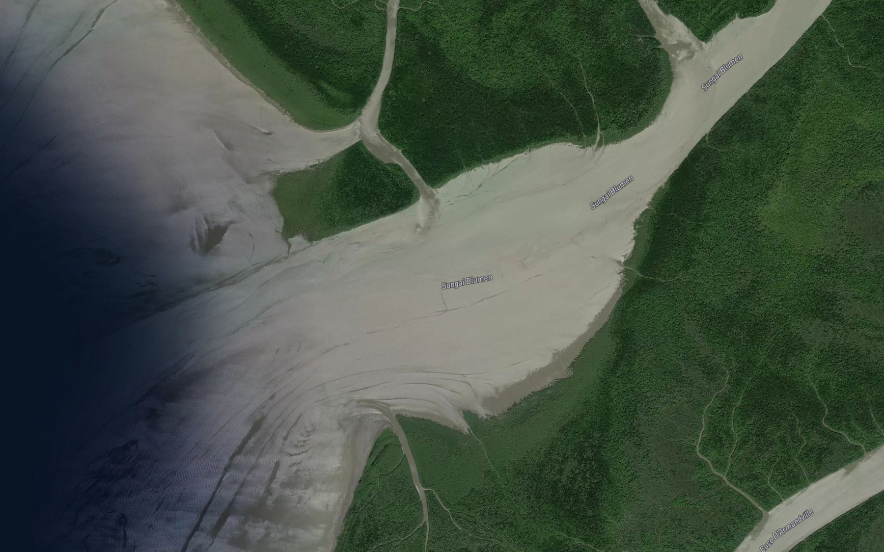 Satellite map of the Sungai Blumen