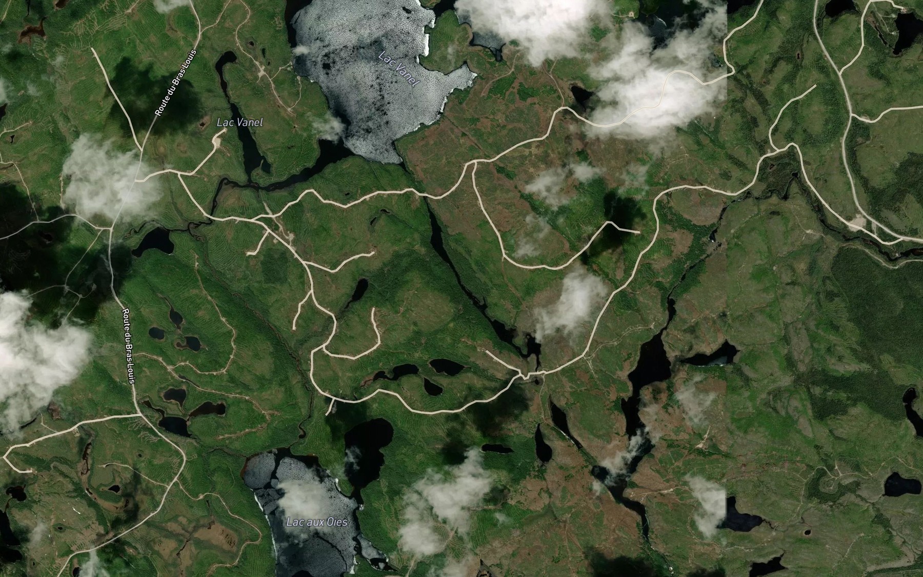 Satellite map of the Lac de l'Epee