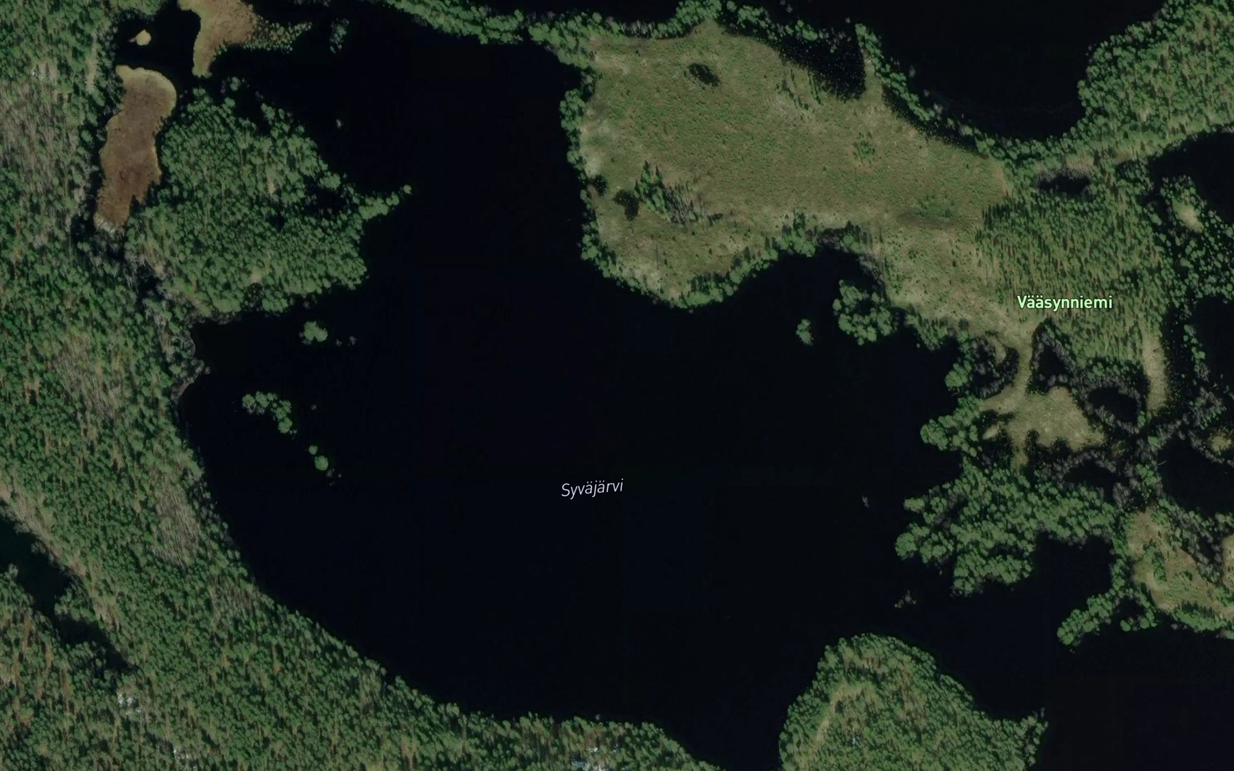 Satellite map of the Syvajarvi