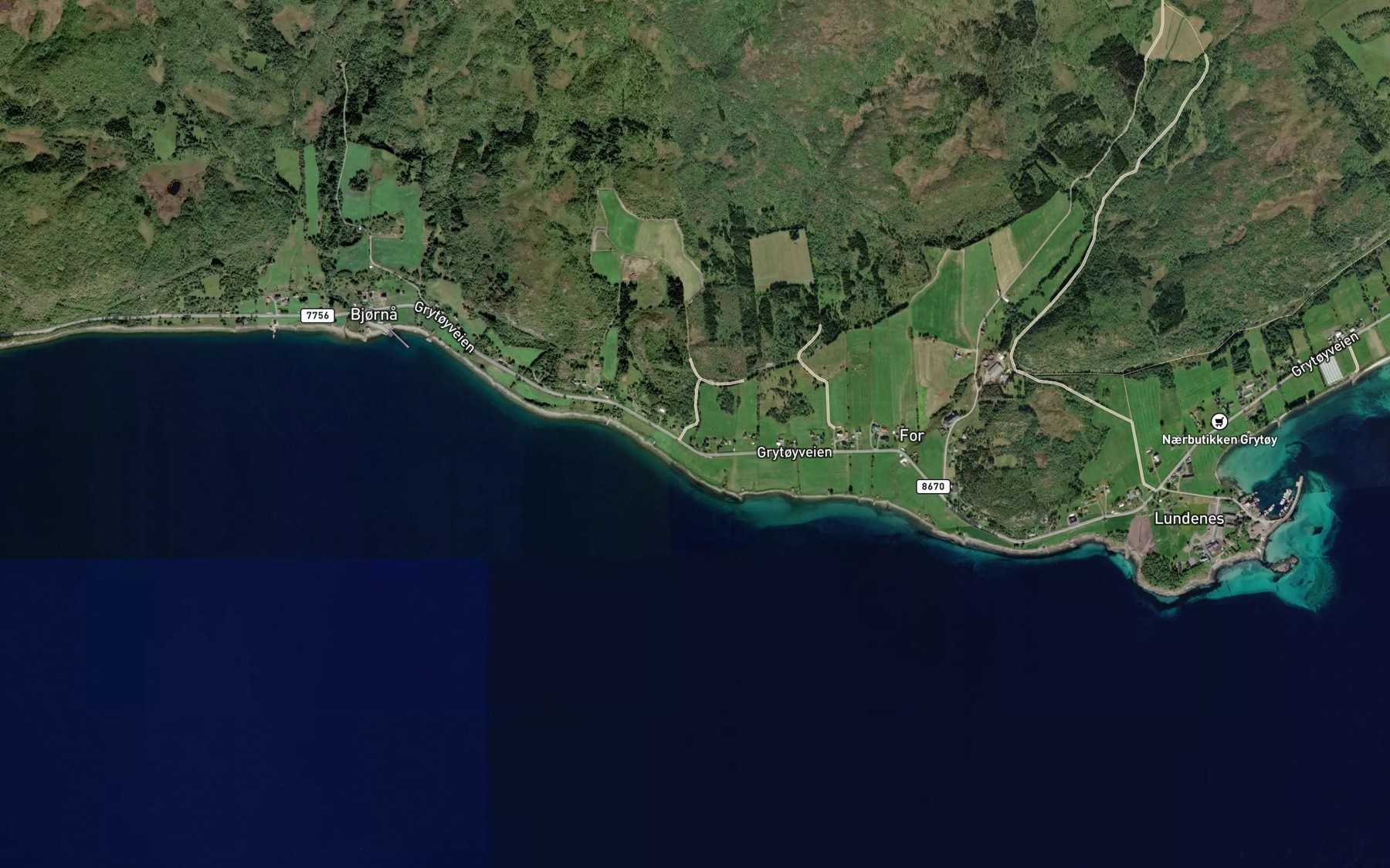 Satellite map of the Perelva