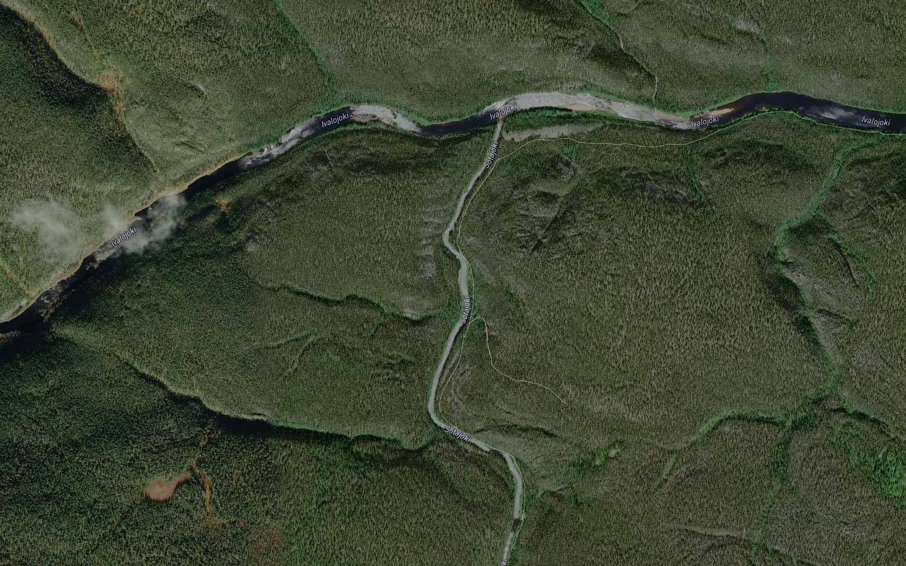 Satellite map of the Karhupankki