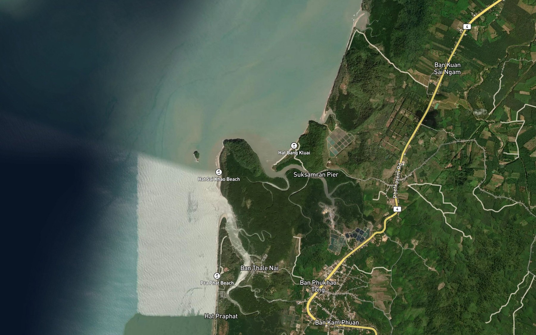 Satellite map of the Khlong Bang Kluai