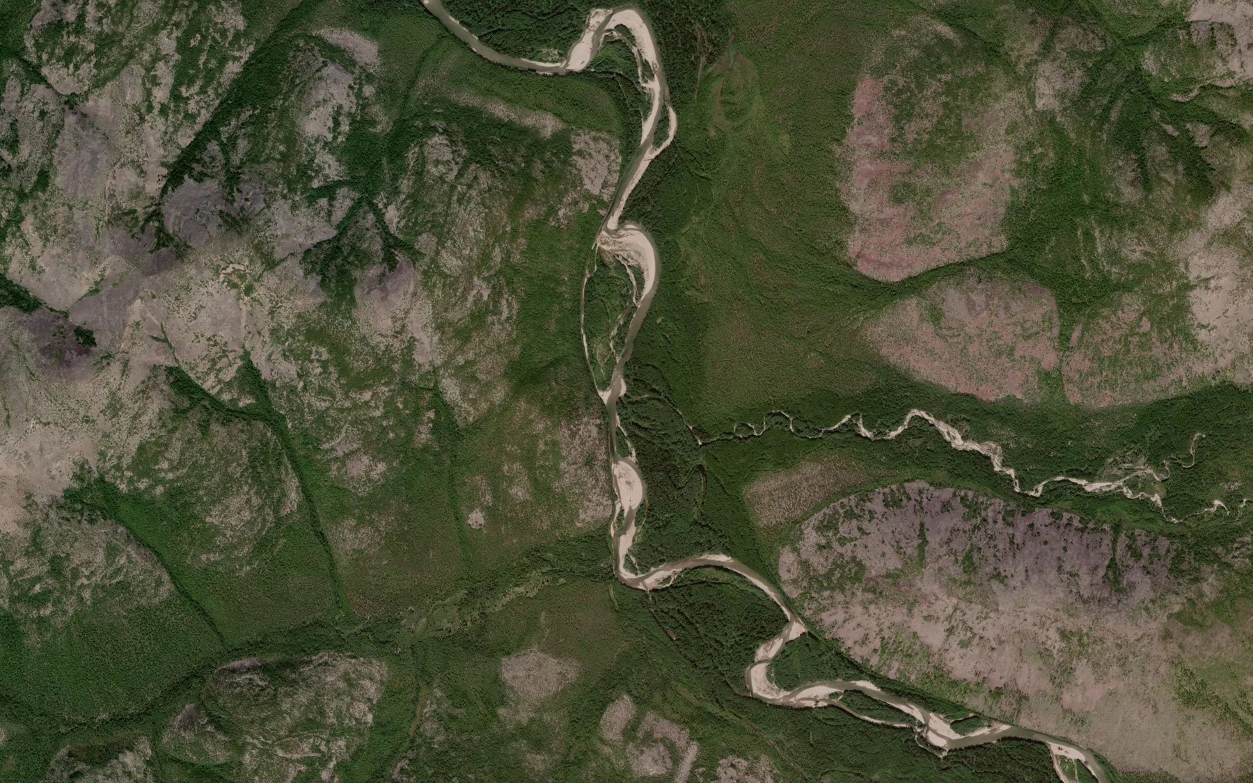 Satellite map of the Bol'shoy Arydchan