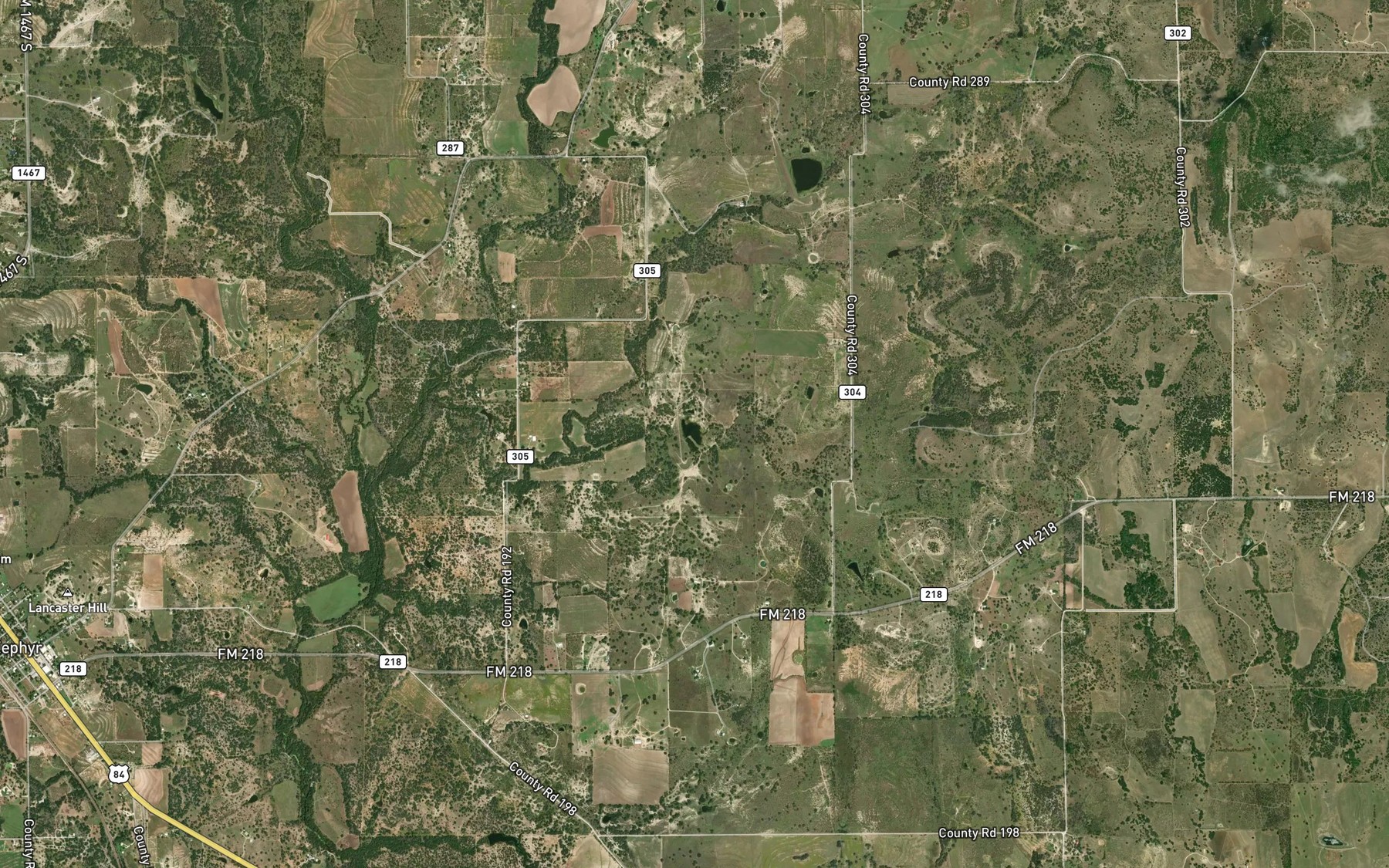 Satellite map of the Blanket Creek Watershed Number 16