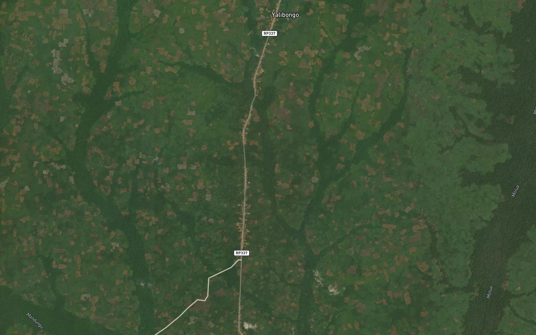 Satellite map of the Mokwongoso