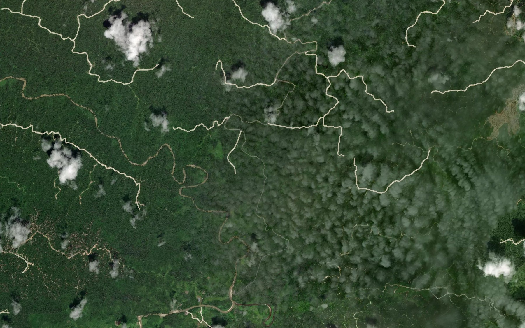 Satellite map of the Sungai Runggan