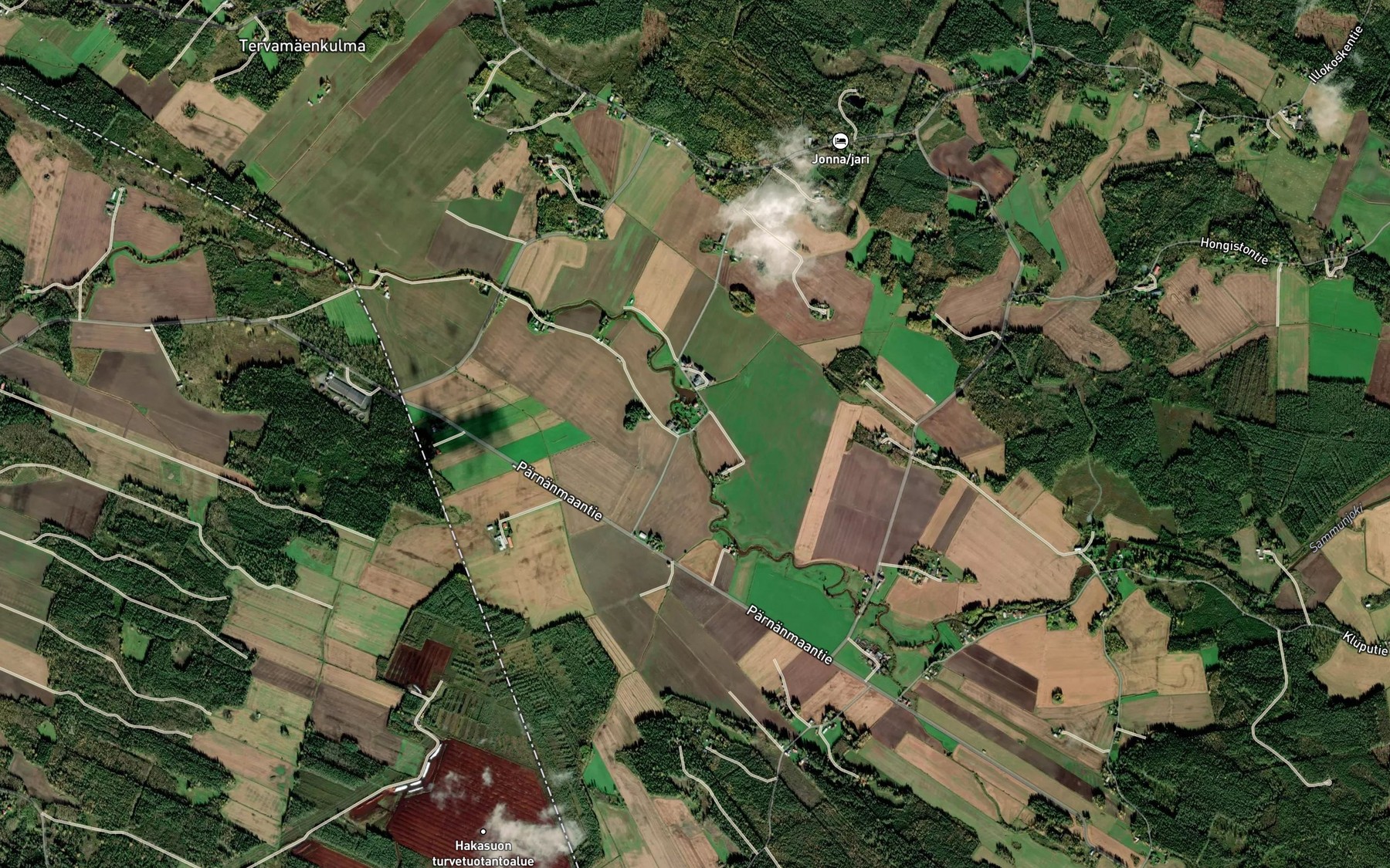 Satellite map of the Pirttikoski