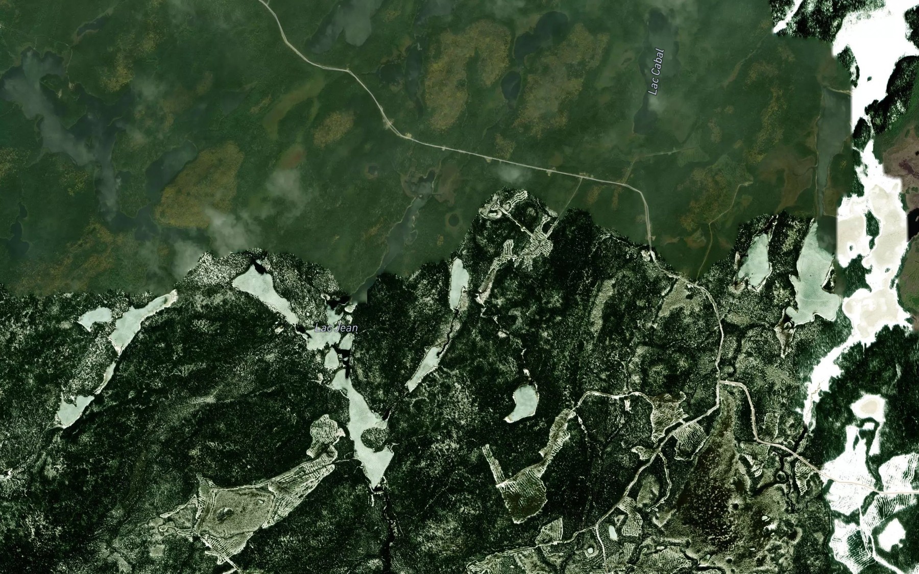 Satellite map of the Lac du Crocodile